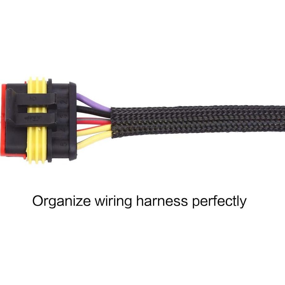 Funda Trenzada Expandible Keco 1/2" 30.48m Negro PET