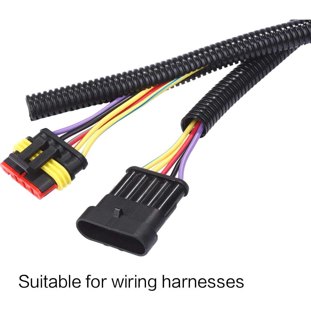 Tubo de Loom de Alambre Dividido Alex Tech 7.62m Negro