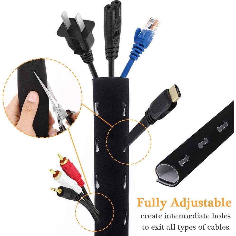 Organizador de Cables Neopreno 120 cm Davidsons Cortable DIY