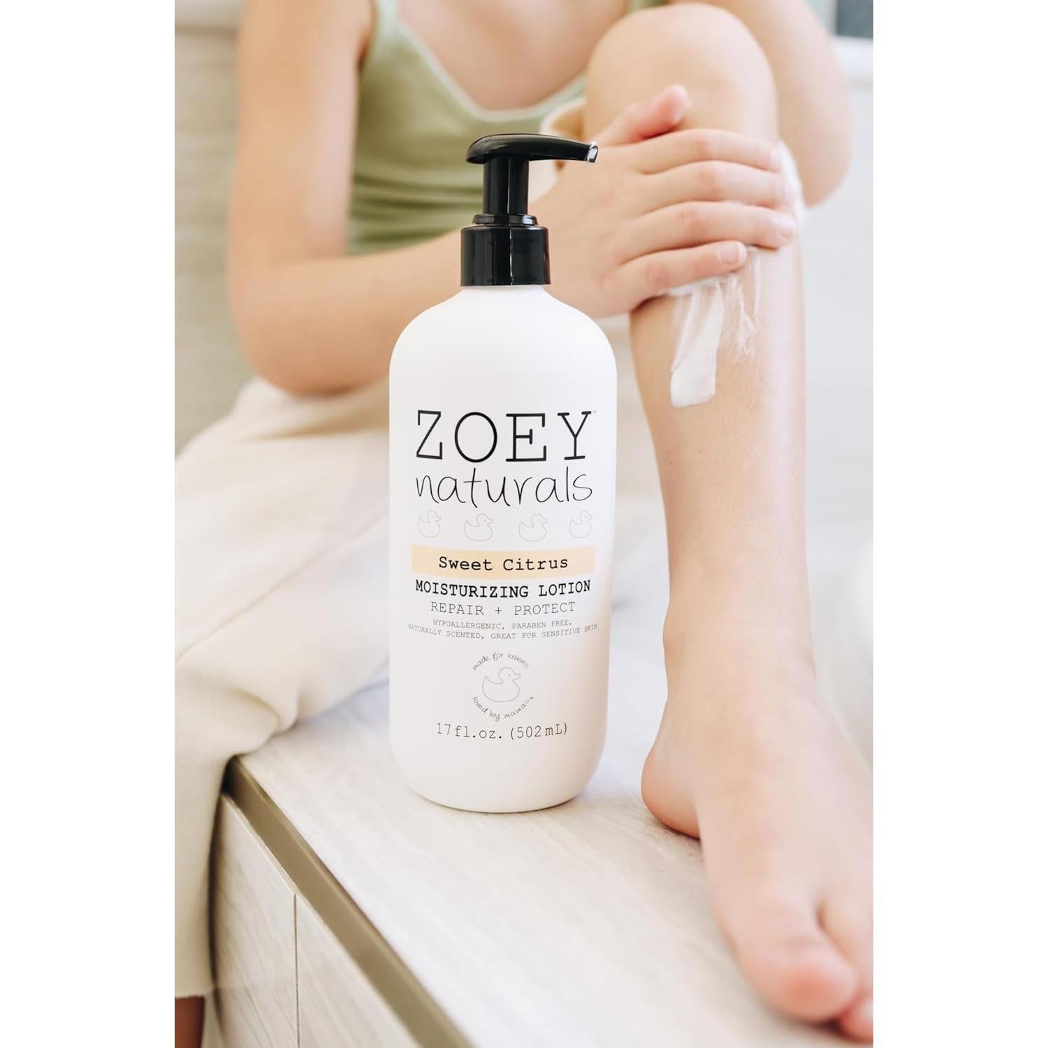 Loción para Bebés Zoey Naturals Cítricos 250ml - Hidrata y Calma