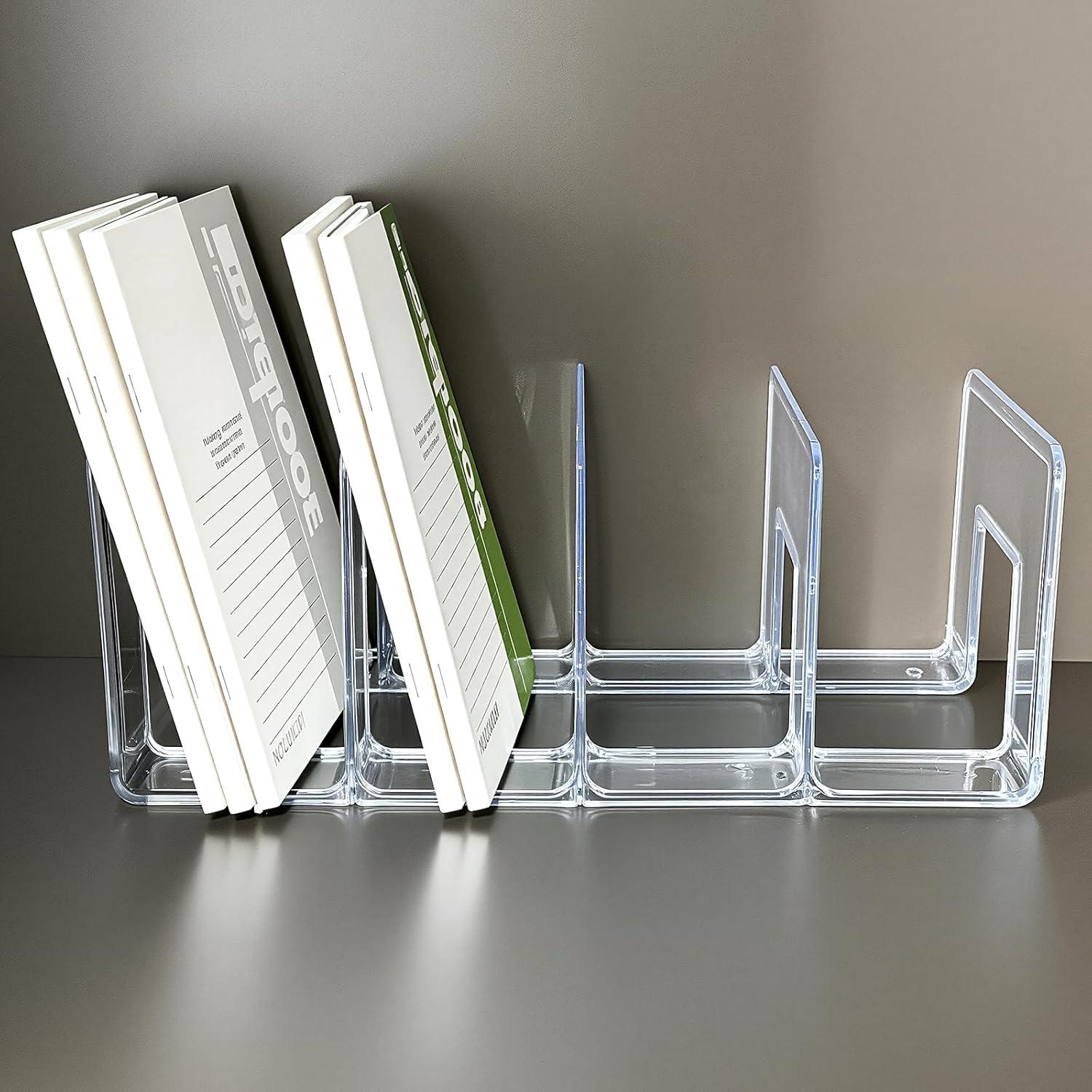 Organizador de Archivos Acrílico 4 Piezas 32x14.4x13 cm