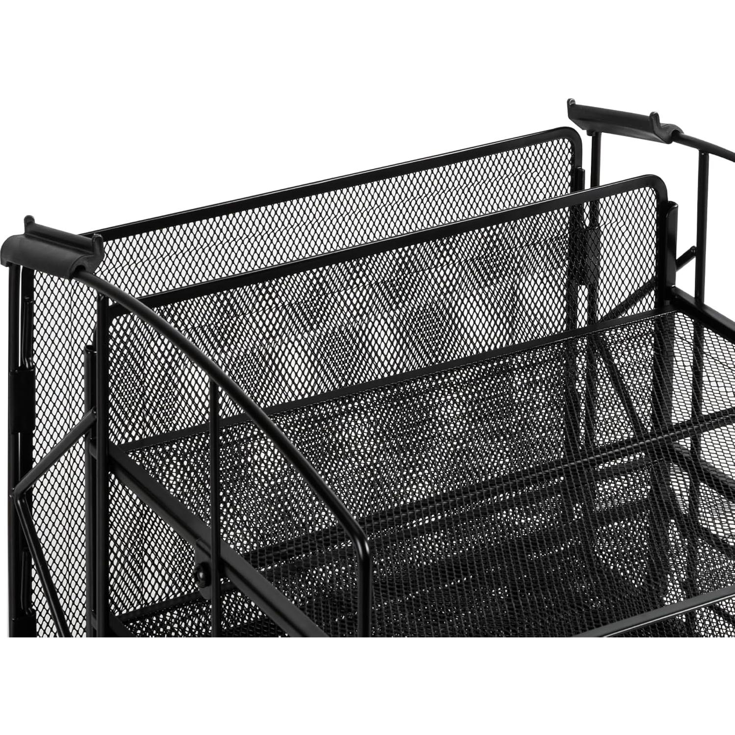 Organizador de Escritorio Amazon Basics 3 Bandejas Negro