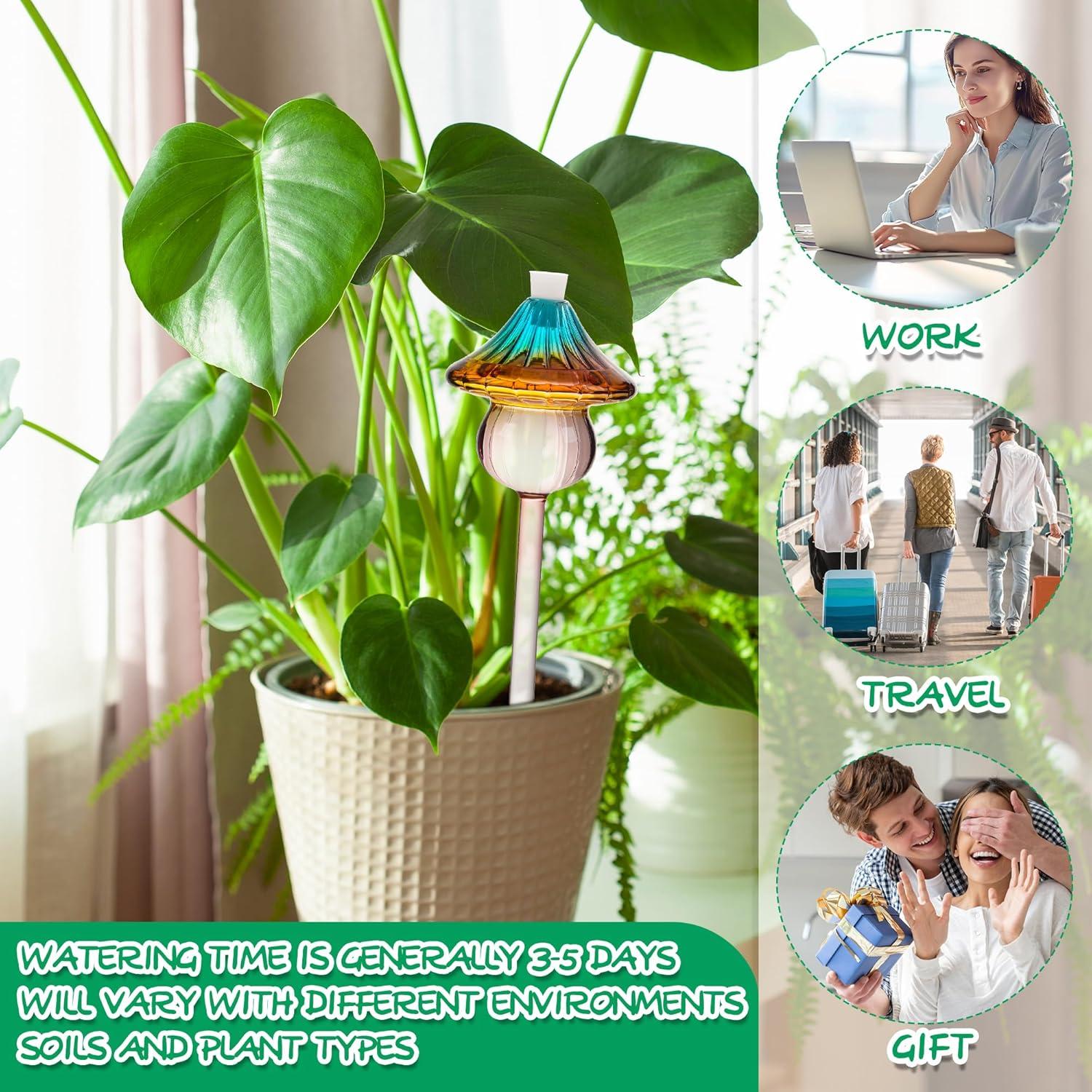 Esferas de Riego de Vidrio Kaimfdg 4 Pcs Autorriego Decorativas