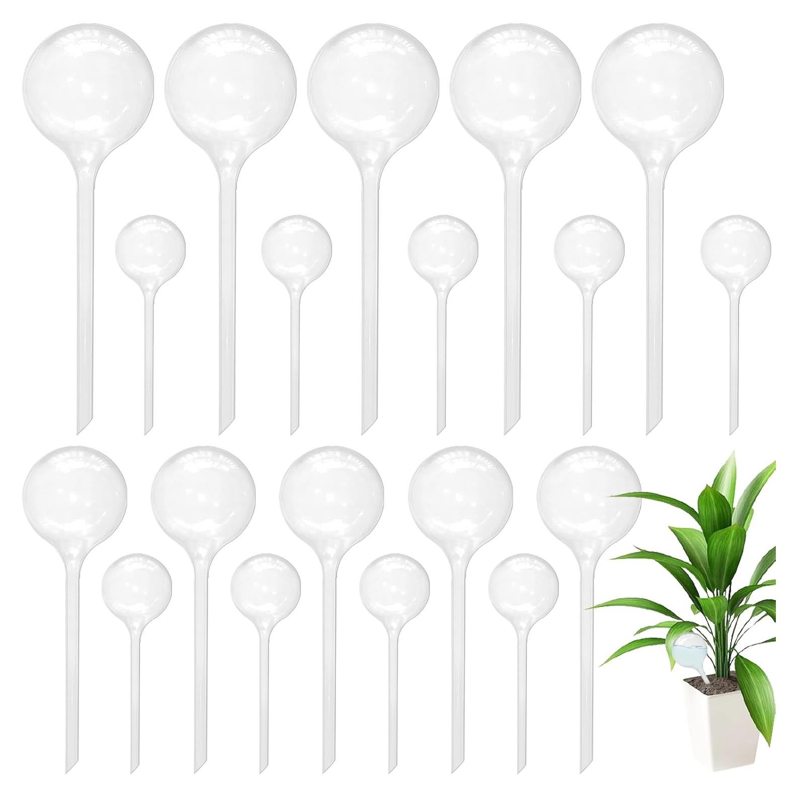 20 Esferas de Riego Automático Jgalnim para Plantas - 5 Grandes, 5 Medianas, 10 Pequeñas