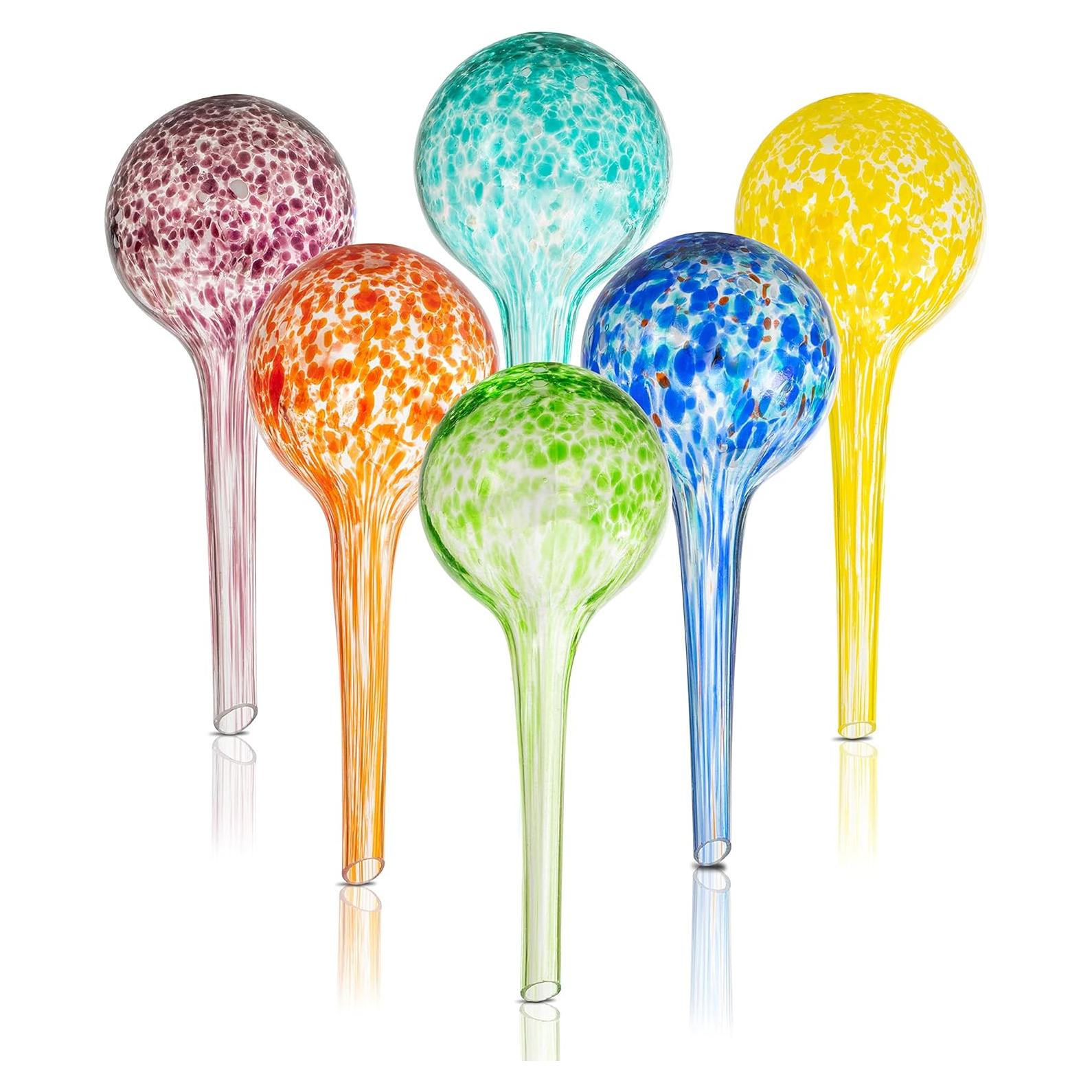 Juego de 6 Globos de Riego de Vidrio Soplado Wyndham House