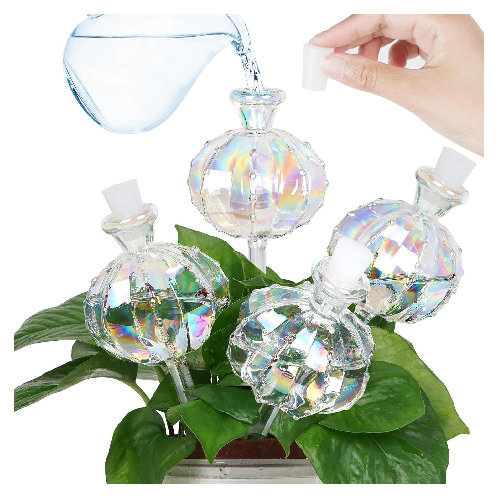 Inserto de Maceta Autorriego KGCCIZI 4 Pcs Cactus Arcoíris