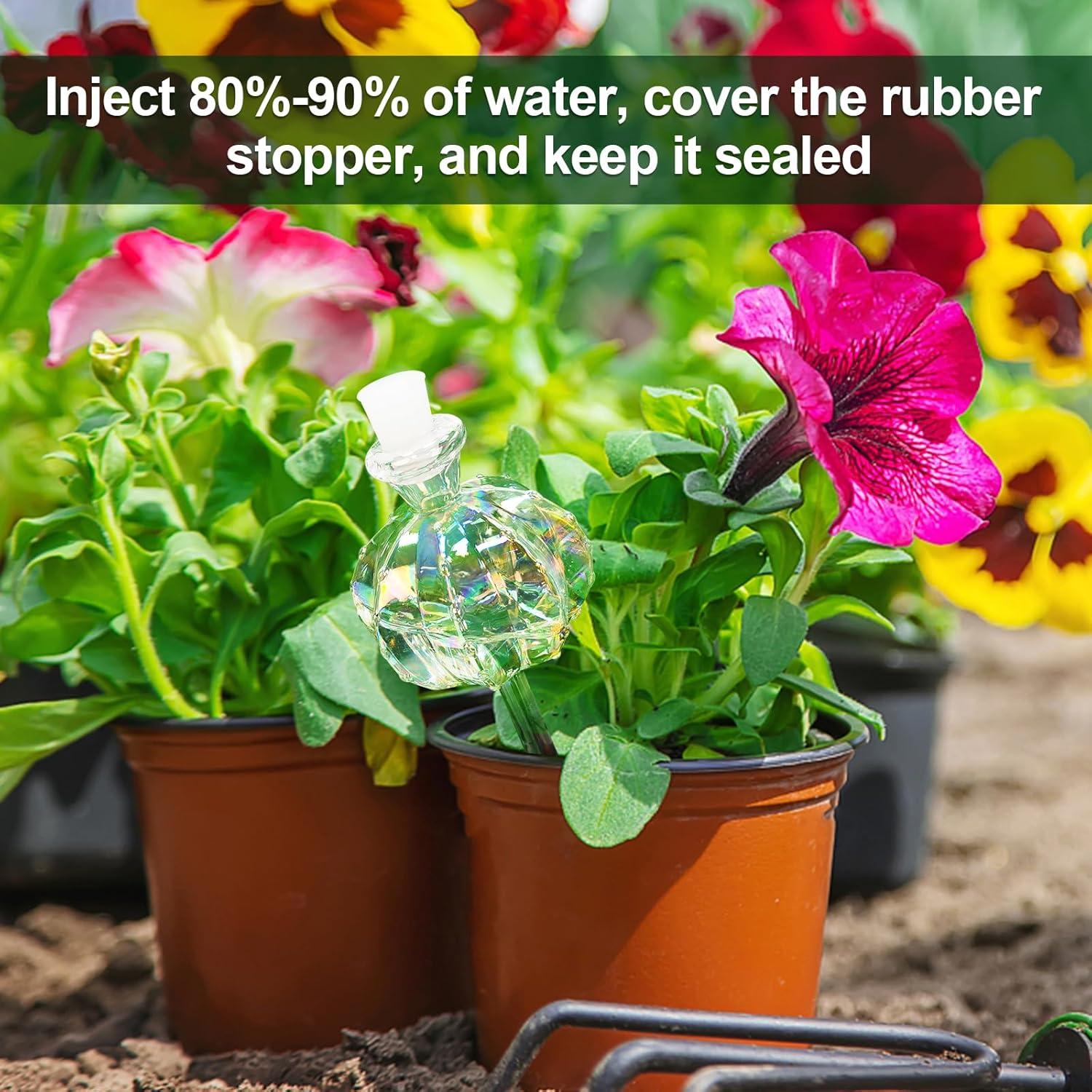 Inserto de Maceta Autorriego KGCCIZI 4 Pcs Cactus Arcoíris