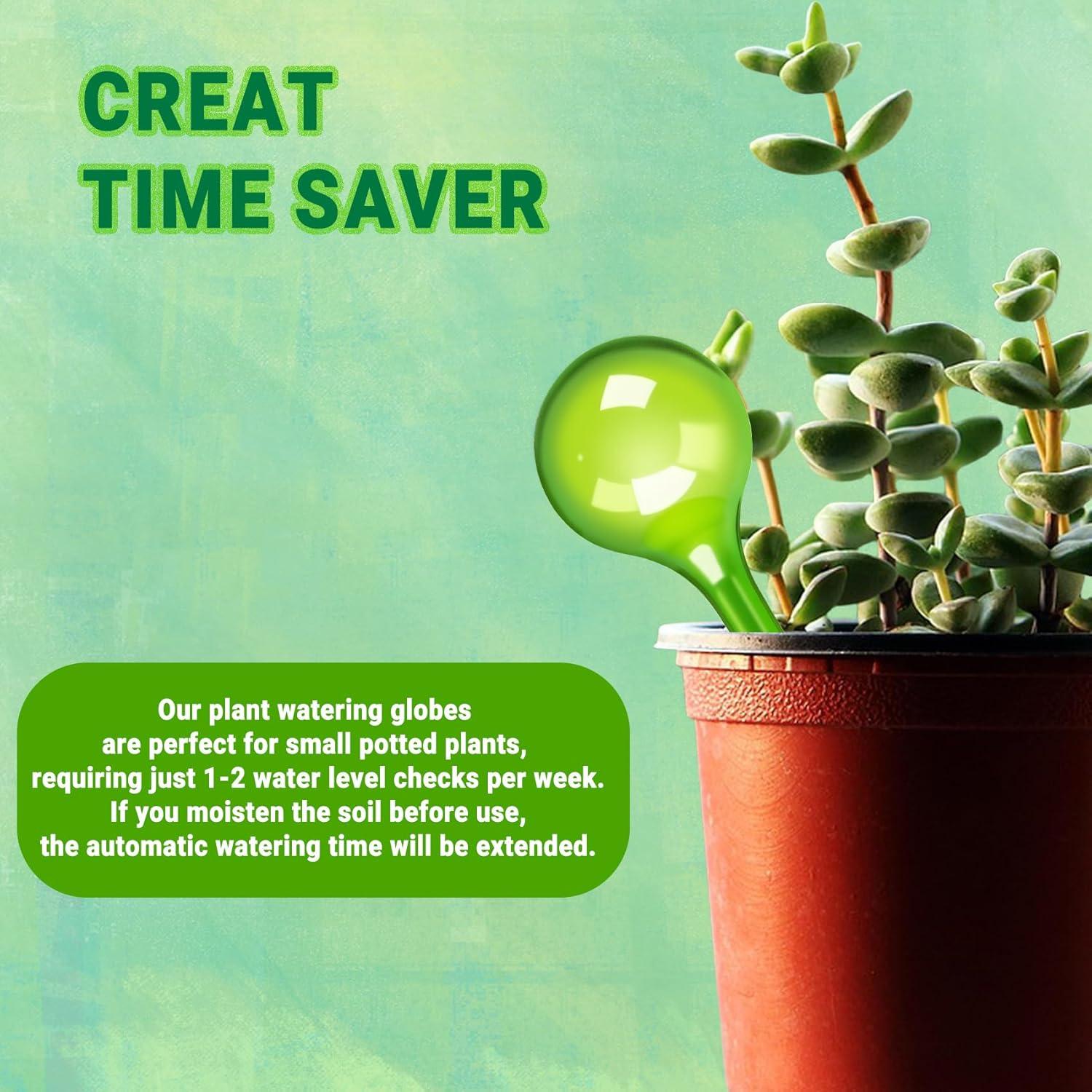 Esferas de Riego Automático WHTCHSU - 2 Unidades Verde 13.1x4.9cm