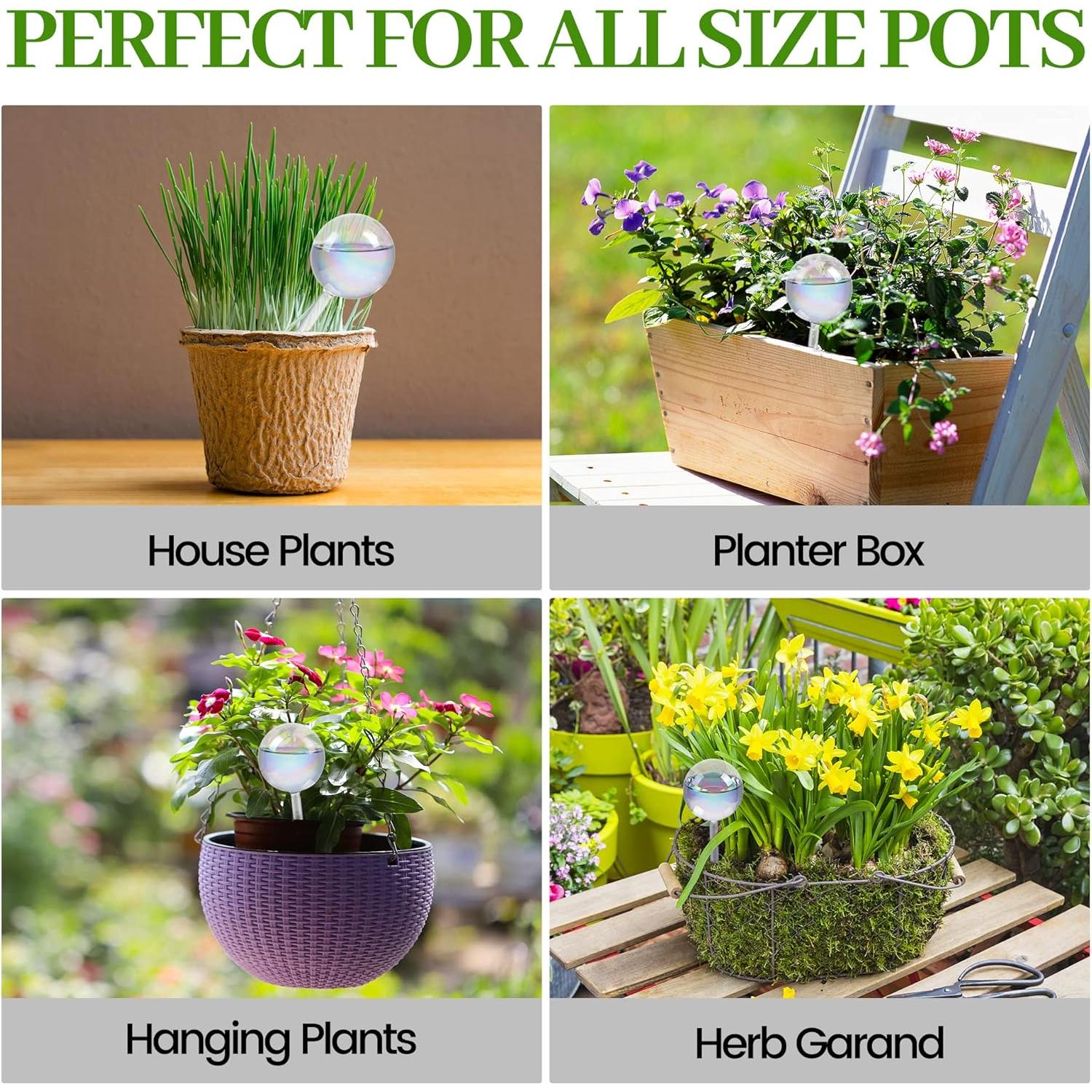 Esferas de Riego Automático Jiuhexuj - Paquete de 4 - 22.86 cm