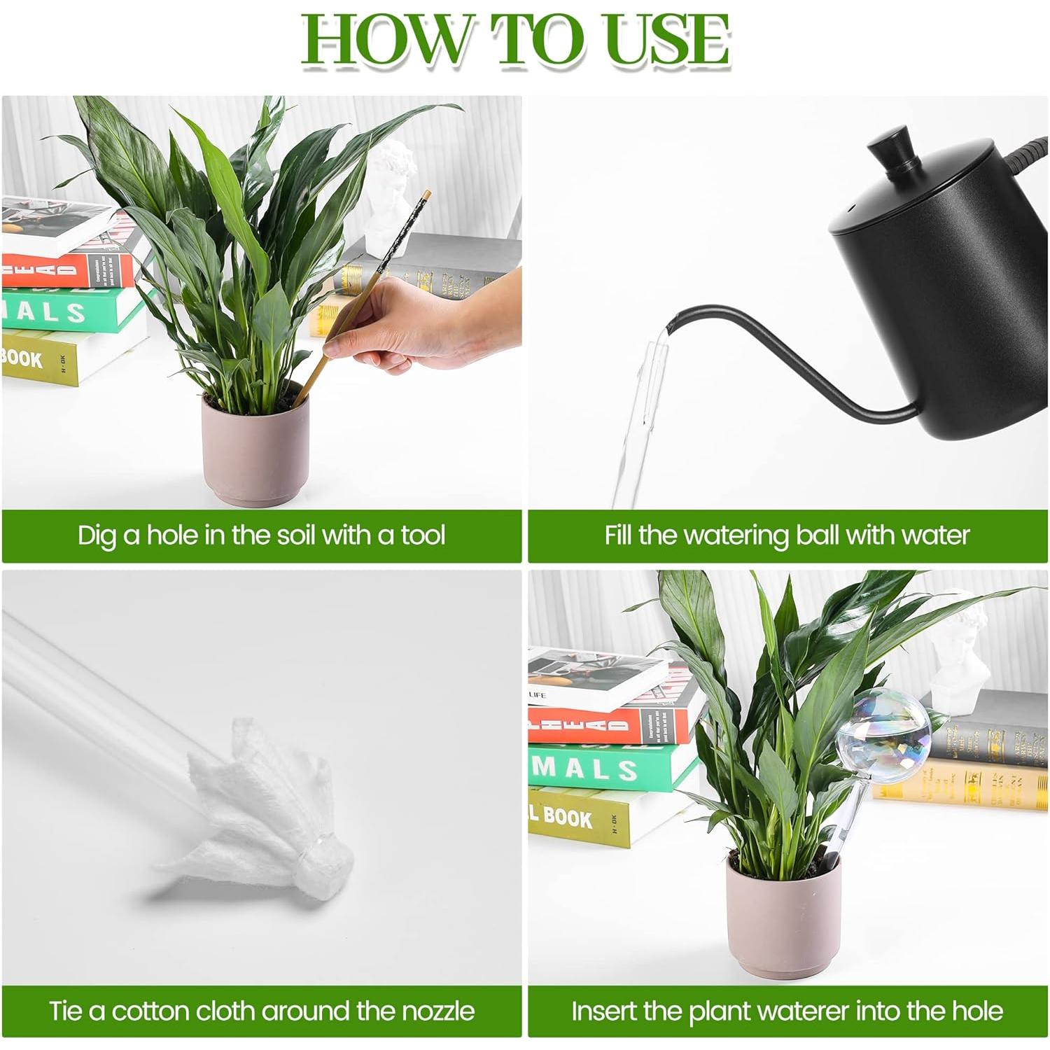 Esferas de Riego Automático Jiuhexuj - Paquete de 4 - 22.86 cm