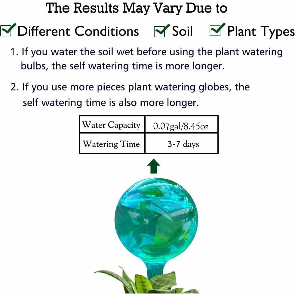 Estacas de Riego Automático Logresy 12pcs Azul Lago para Plantas