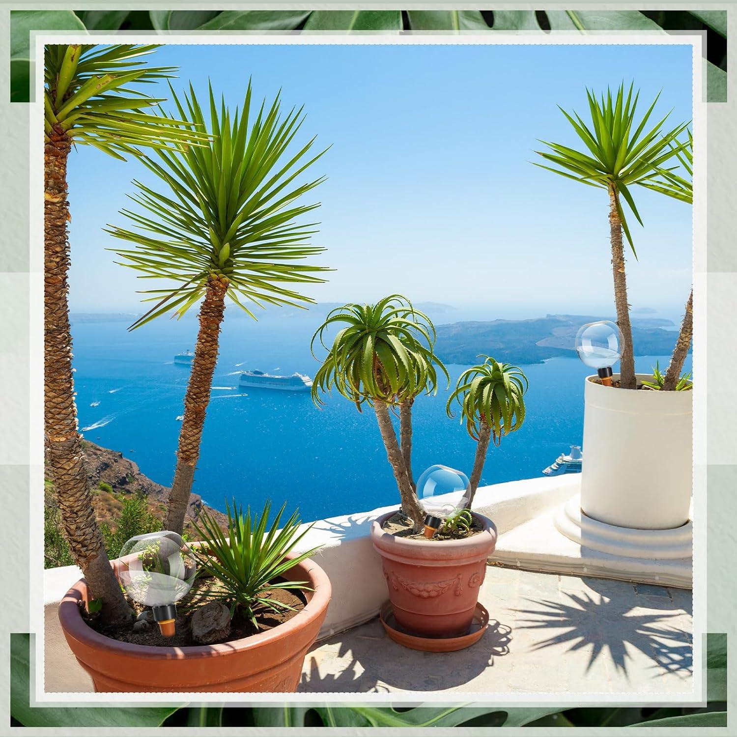 Esferas de Riego Automáticas Domensi 4 Pcs 500 ml Jardín