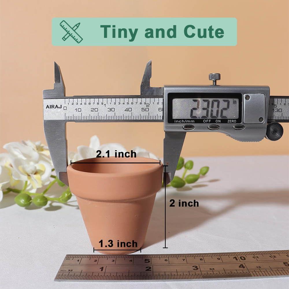 48 Macetas de Terracota Vensovo 5.08 cm con Drenaje