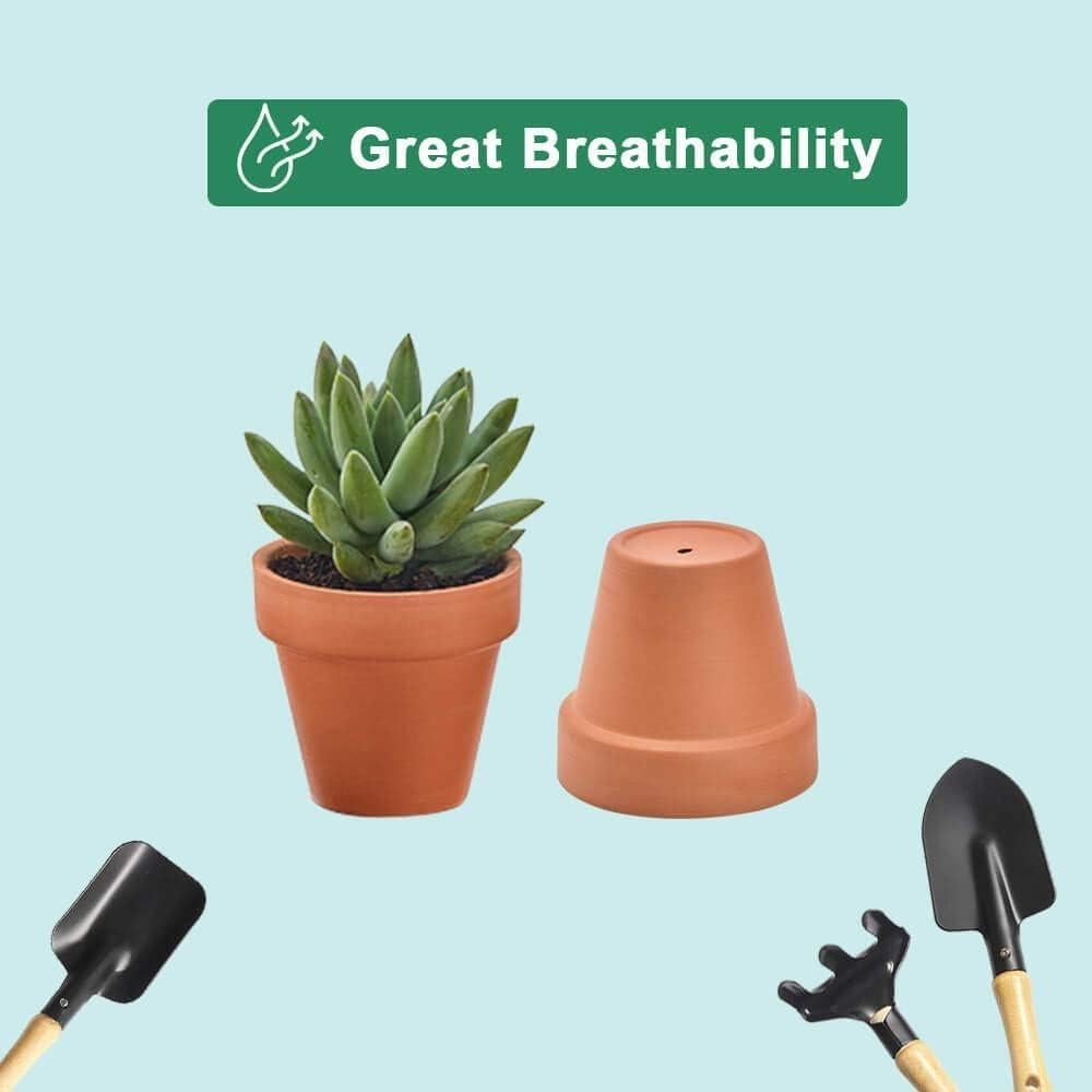 48 Macetas de Terracota Vensovo 5.08 cm con Drenaje