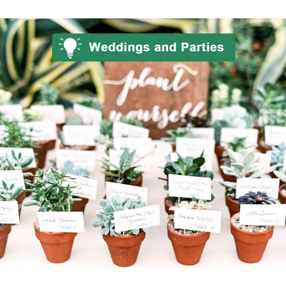 48 Macetas de Terracota Vensovo 5.08 cm con Drenaje