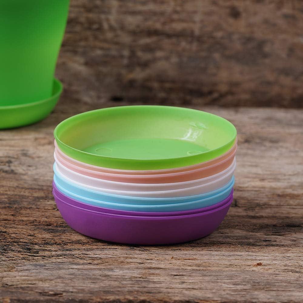 Macetas de Plástico TDHDIKE 10 Pcs con Drenaje 9.7 cm