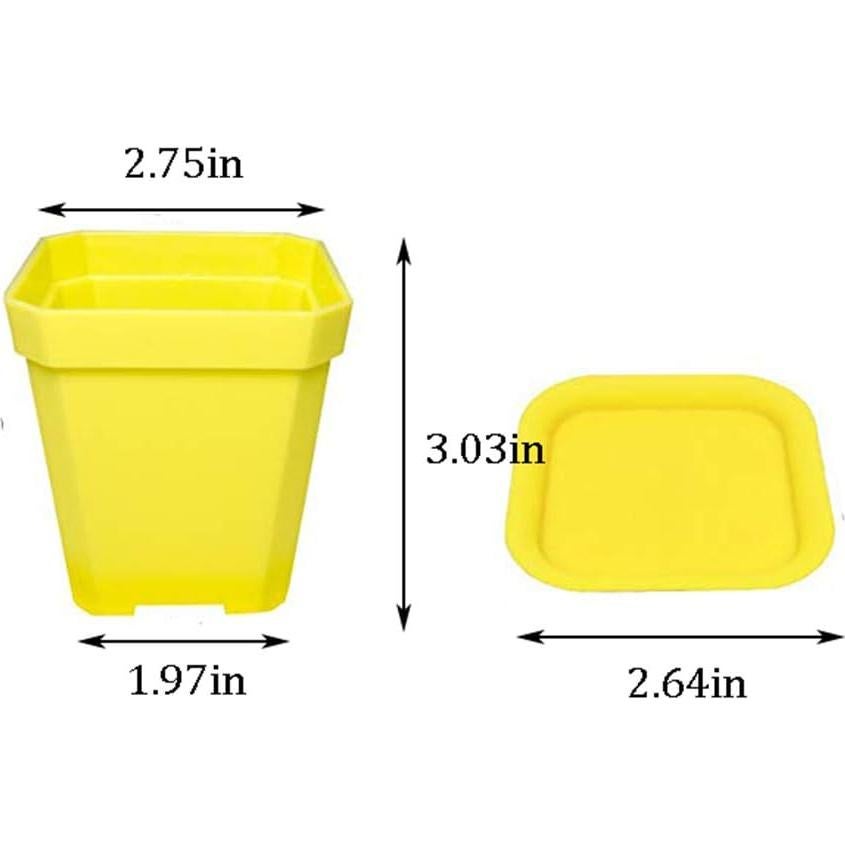 Macetas de Plástico Anyumocz 24 Piezas 7.69cm para Jardín