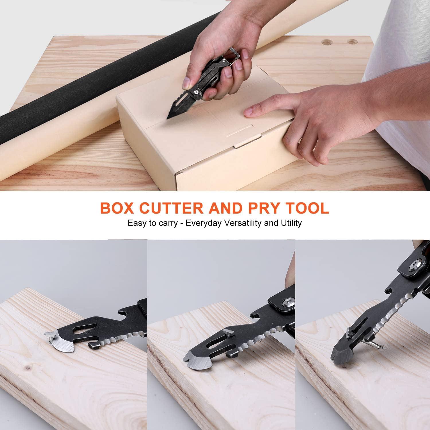 Cuchillo de Llavero EDCfans 8 en 1 Acero Inoxidable