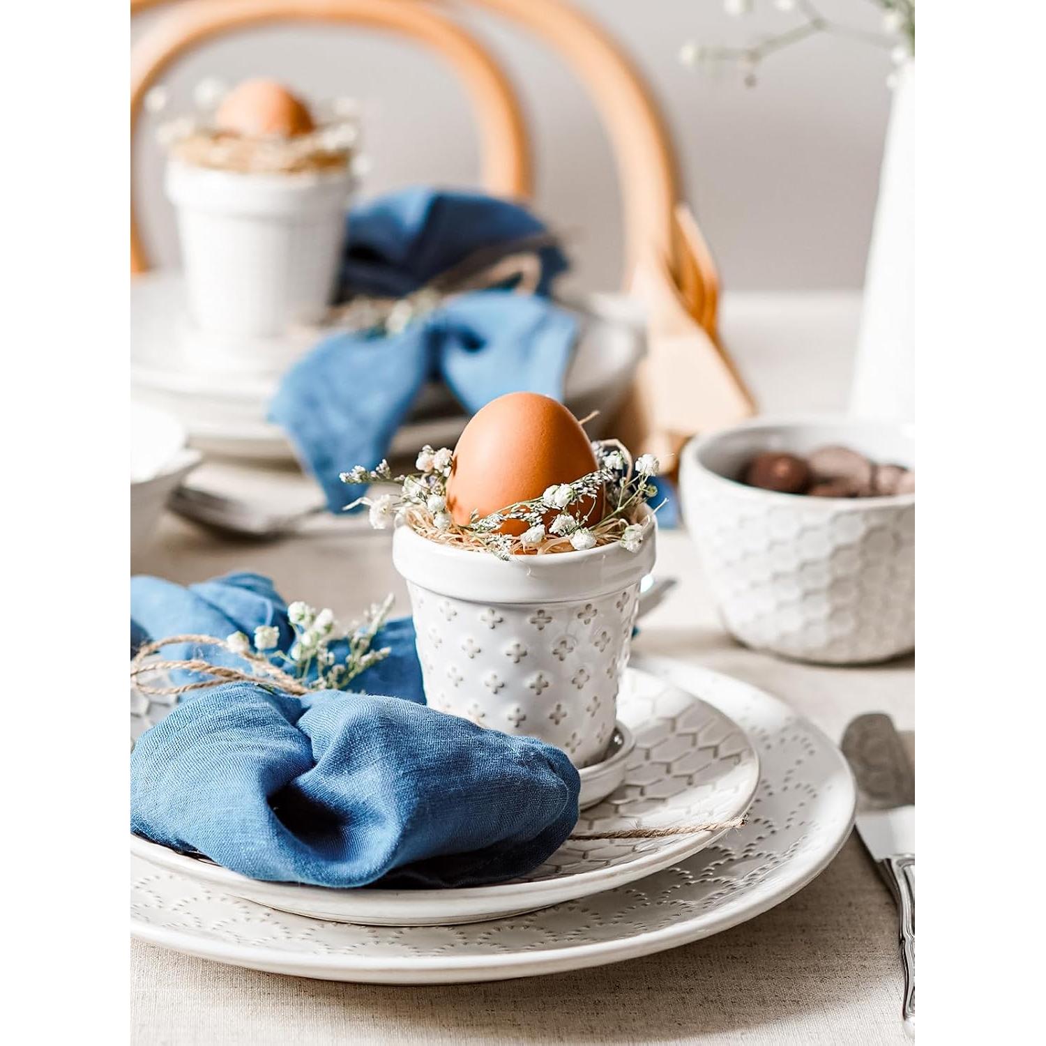 Macetas Cerámicas para Suculentas LE TAUCI - Set de 4, 7.6 cm