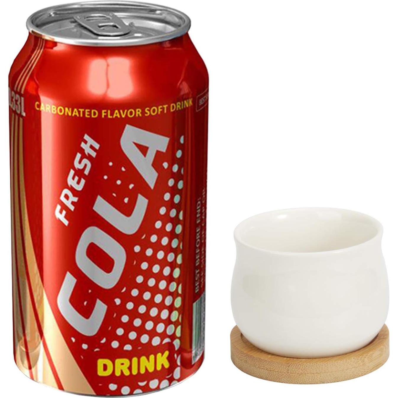 ZOUTOG 12 Macetas Mini de Cerámica 6.6 cm con Drenaje