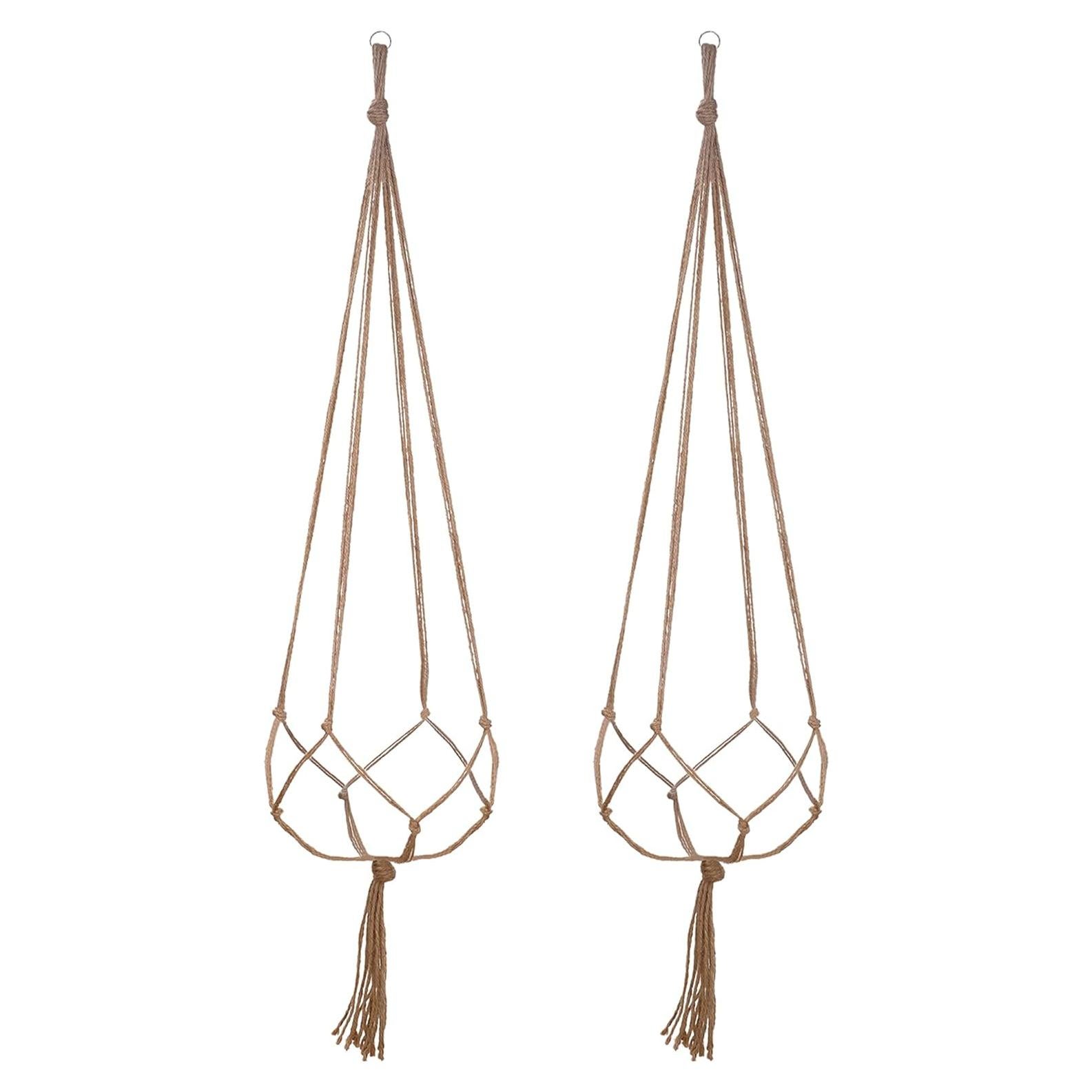 Soporte para Plantas EBOOT 2 Pack 120 cm Yute Natural 4 Patas