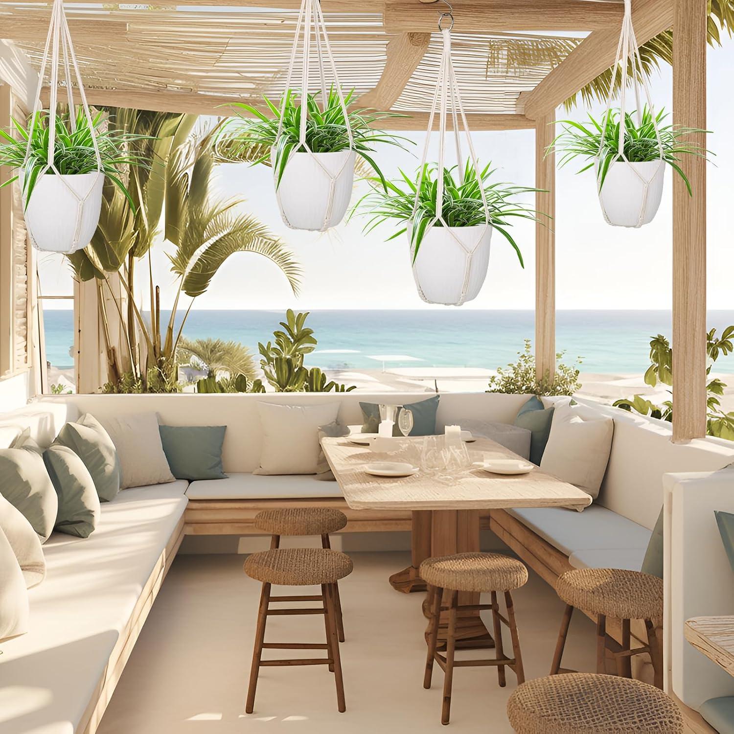 Colgadores de Plantas de Macramé Garini - 3 Piezas, 58 cm