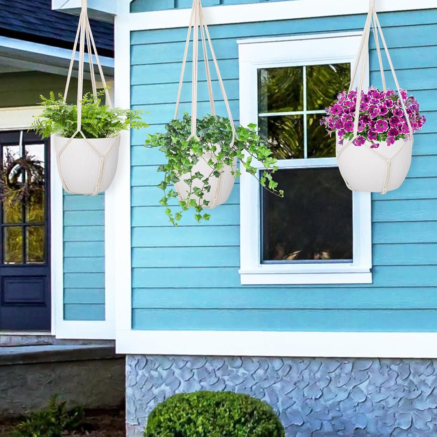 Colgadores de Plantas de Macramé Garini - 3 Piezas, 58 cm