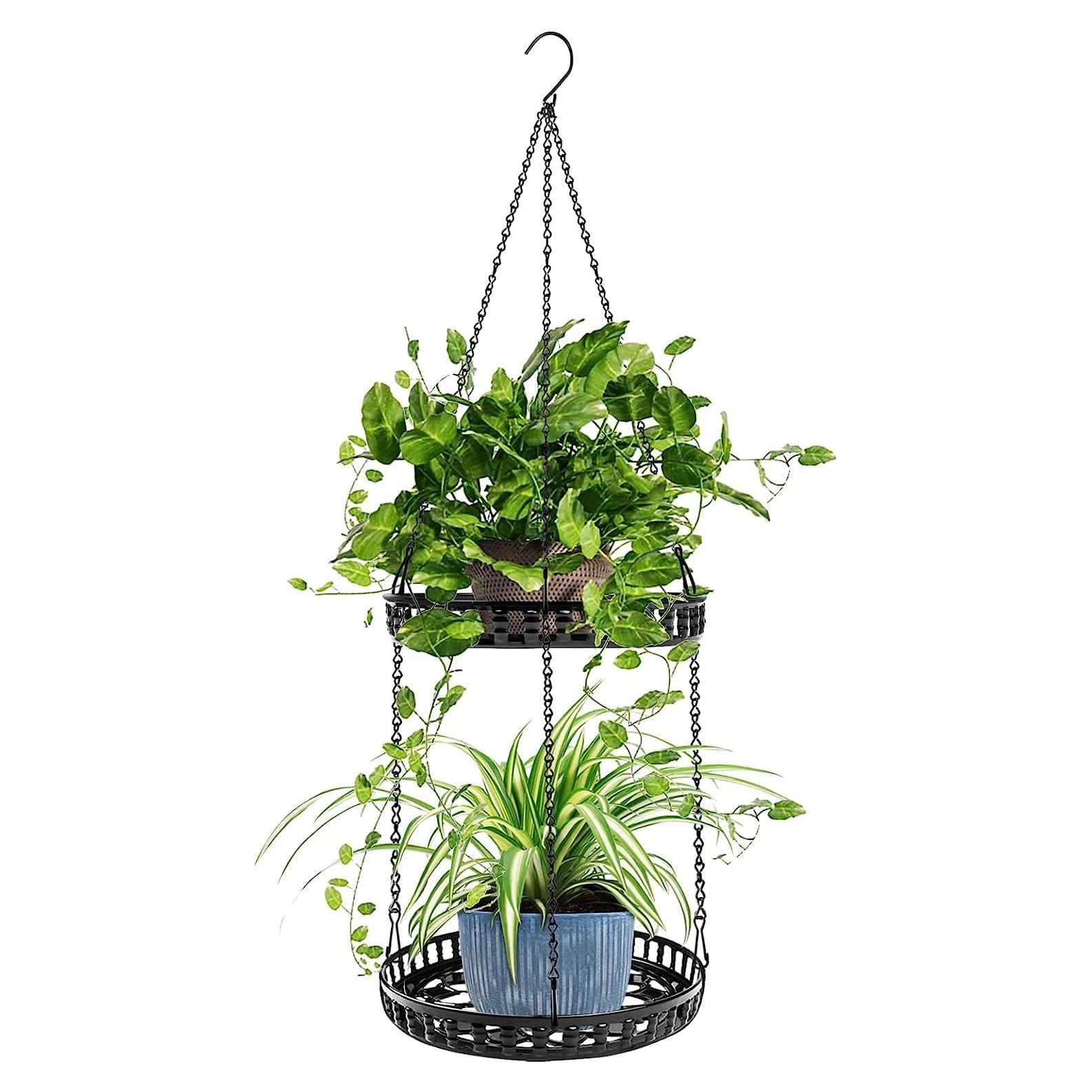 Colgador de Plantas Metálico PIKAMAO 2 Niveles 24 cm