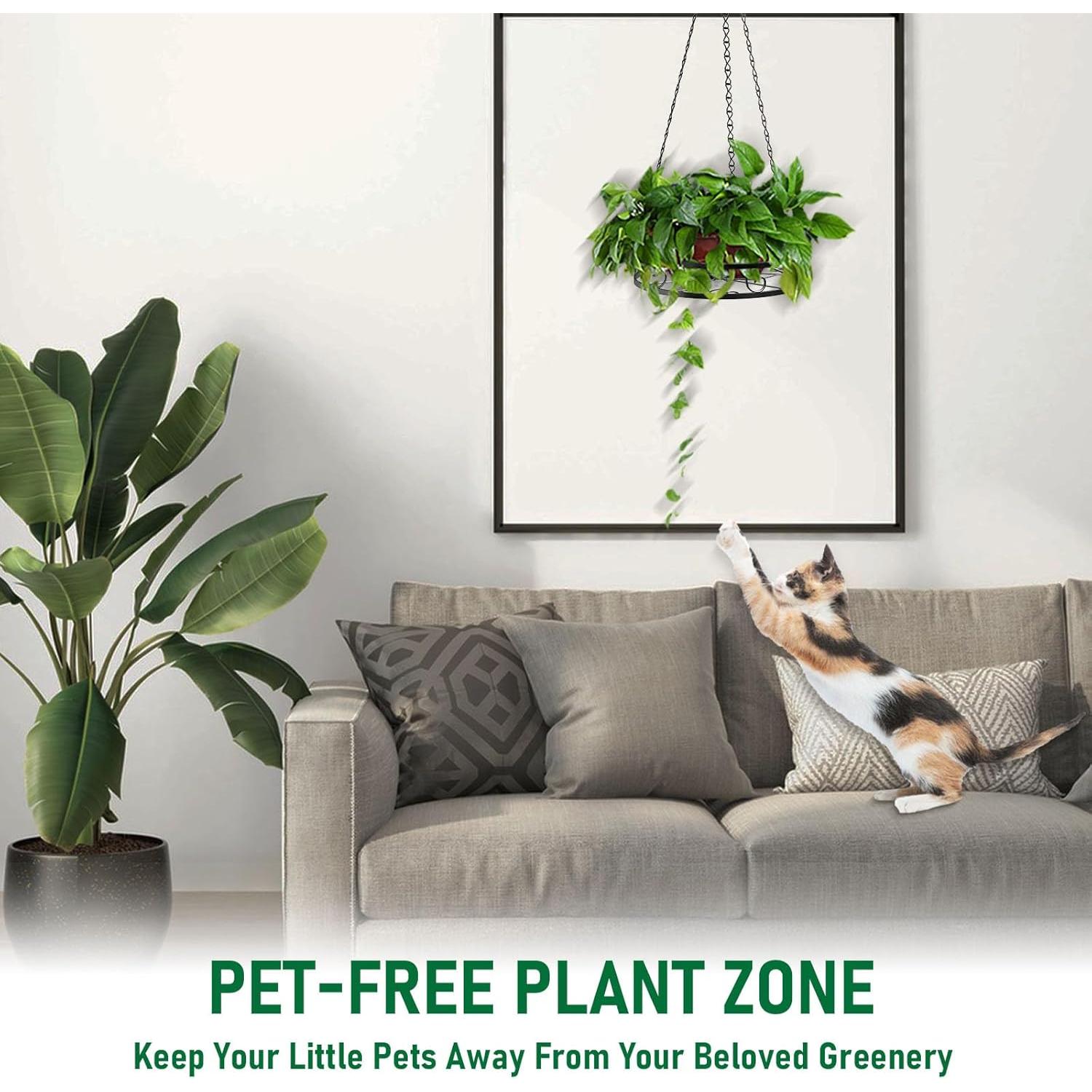 Macetas Colgantes de Metal Qiaomeiysp 2 Paquetes 66cm