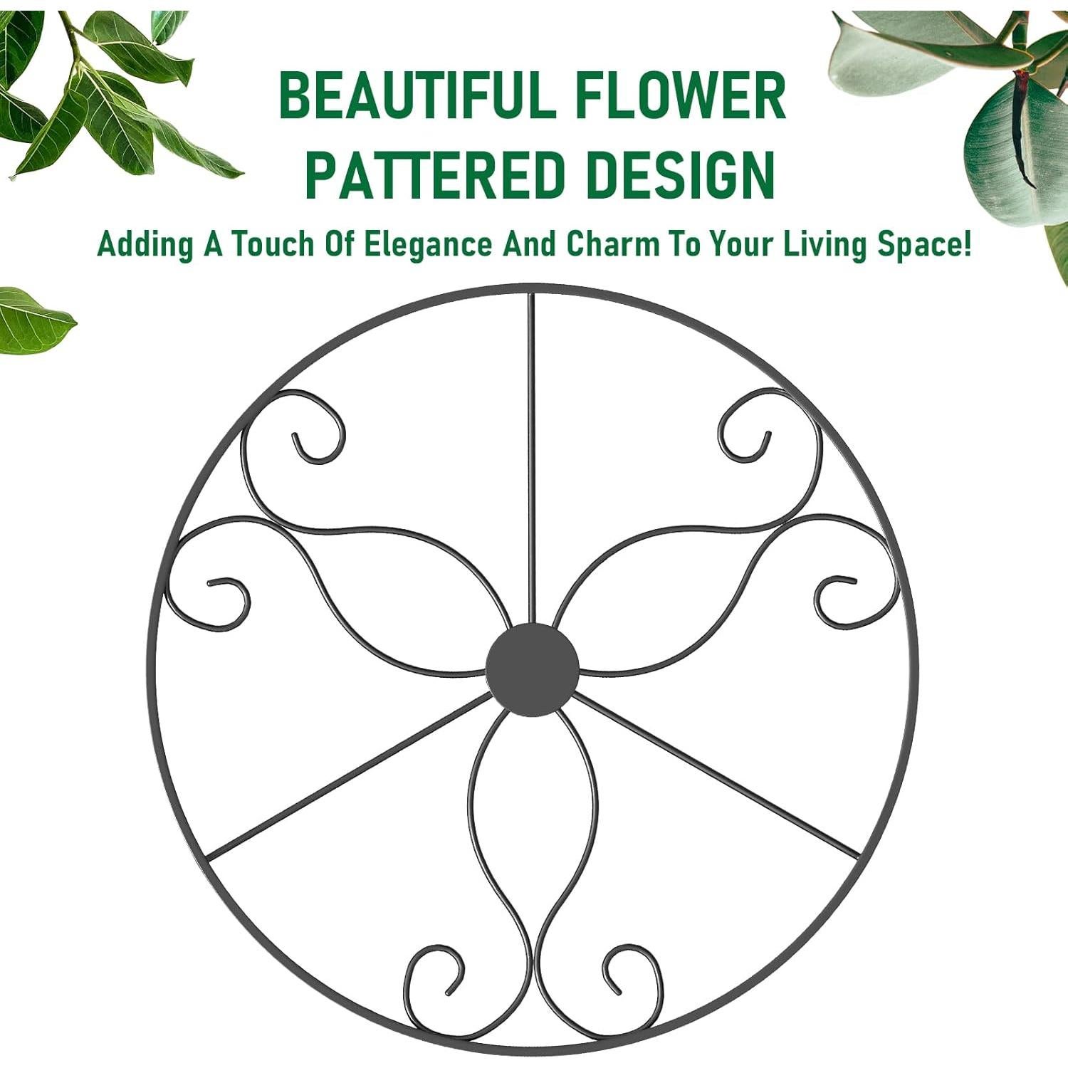 Macetas Colgantes de Metal Qiaomeiysp 2 Paquetes 66cm