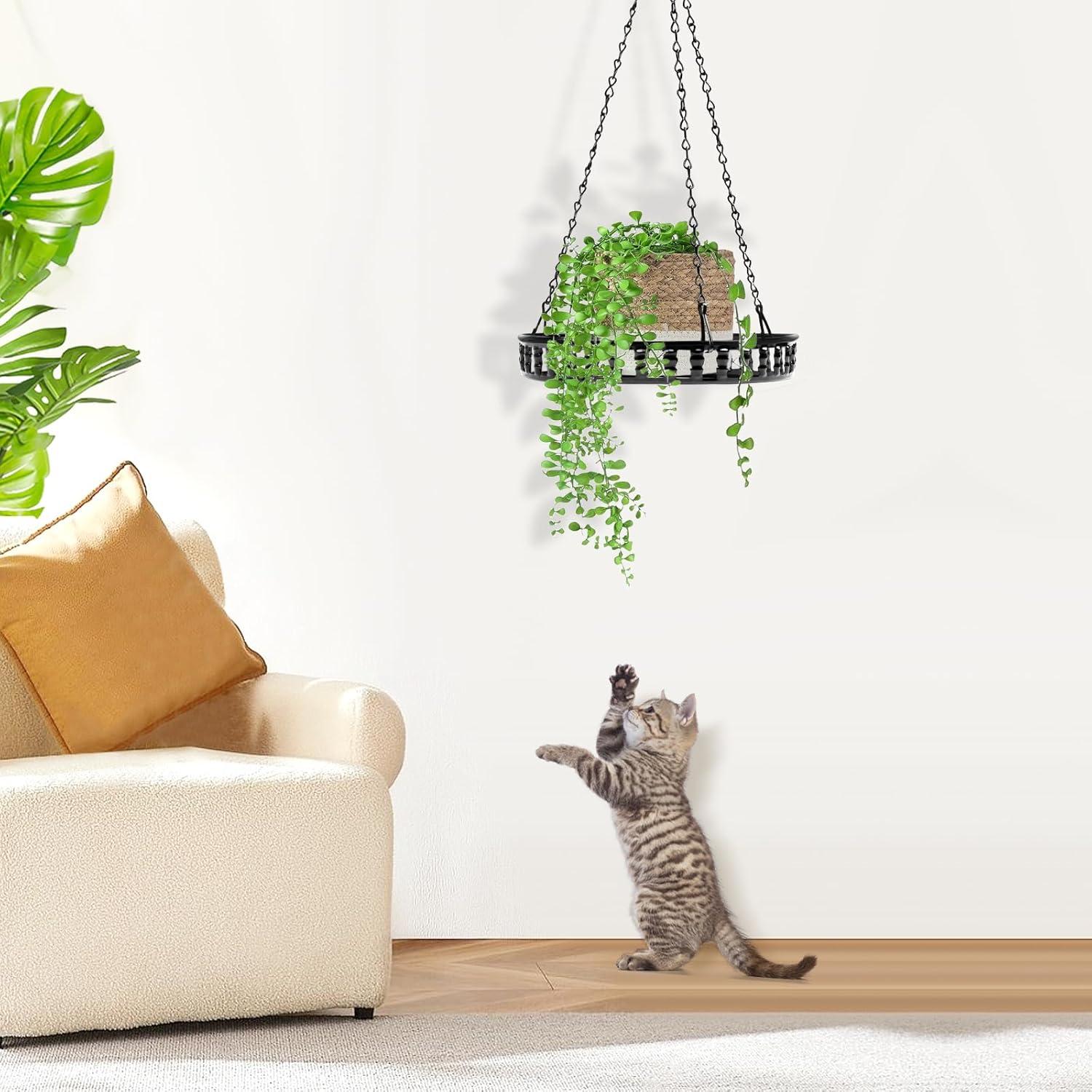 Soporte para Plantas Colgante PIKAMAO 2 Piezas Metal Negro