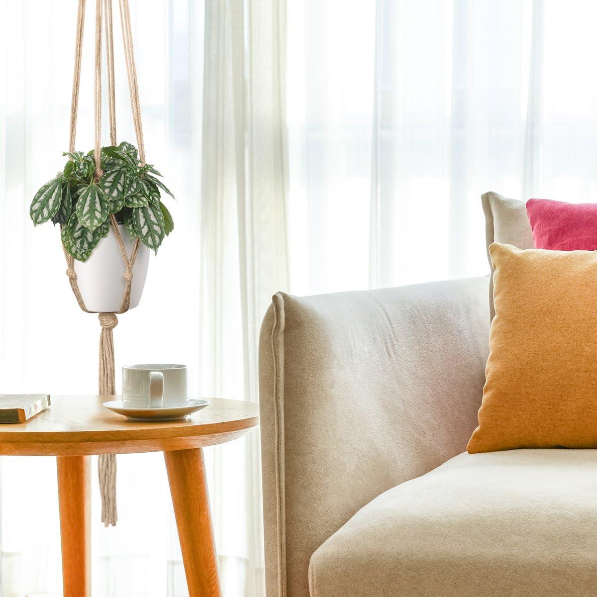 Soportes para Plantas de Macramé Petutu - 6 PCS, 3 Tamaños