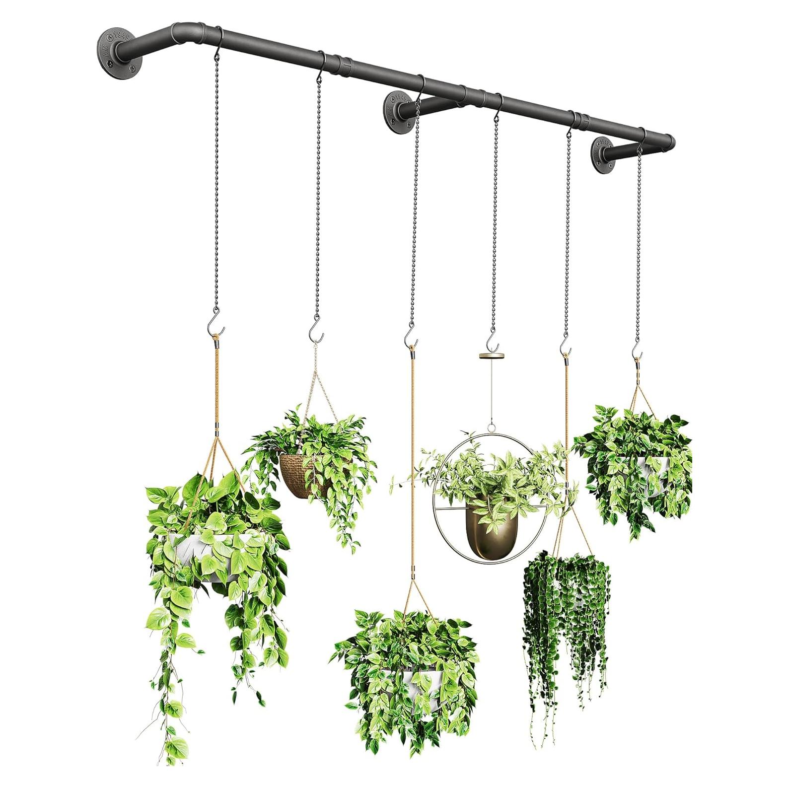 Soporte para Plantas Interior SOFITORG 165 cm Metal Negro