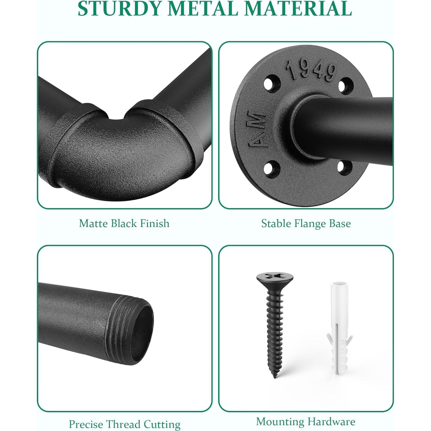 Soporte para Plantas Interior SOFITORG 165 cm Metal Negro