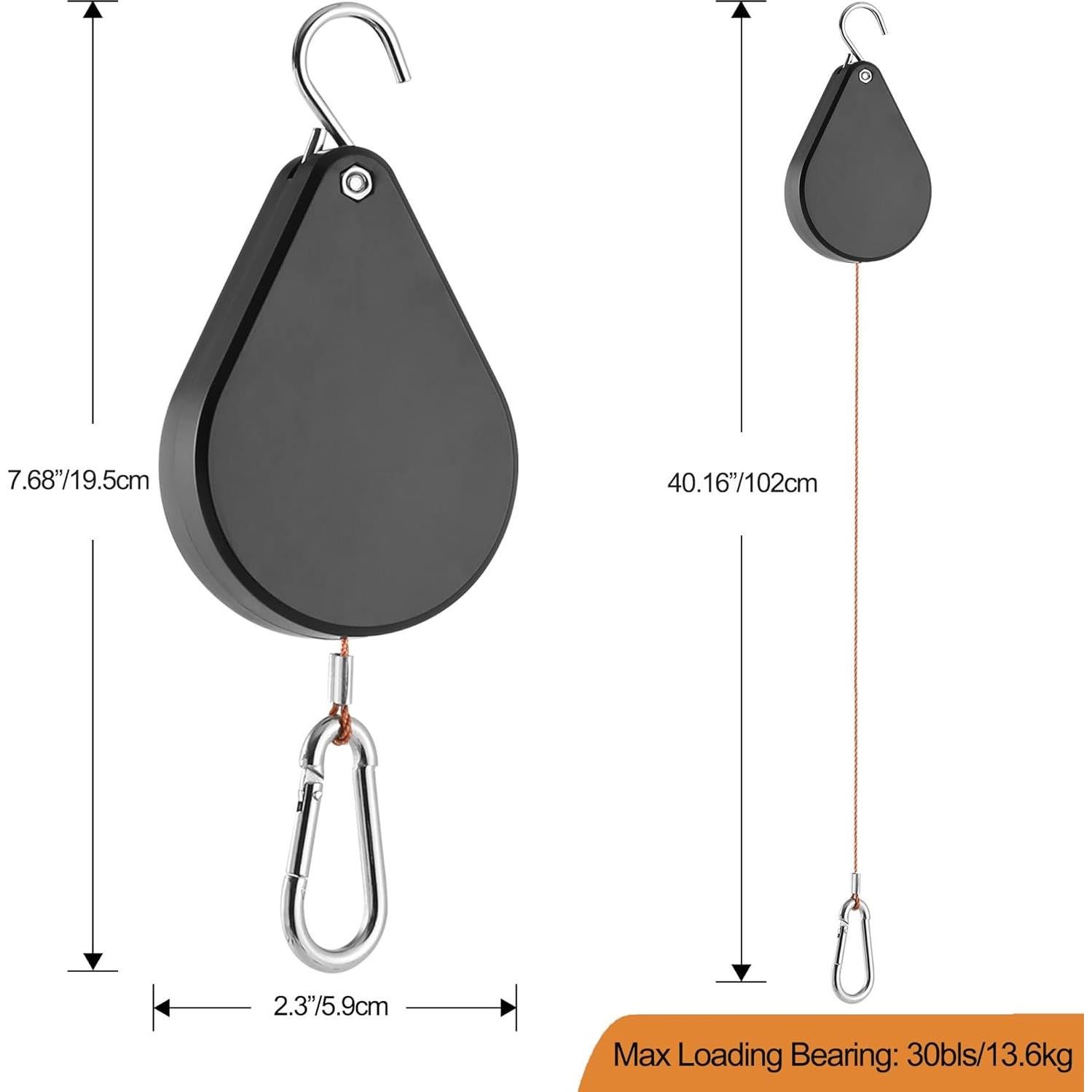 Soporte de Planta Retráctil WROSWT 3 Pcs Negro 13.6 kg