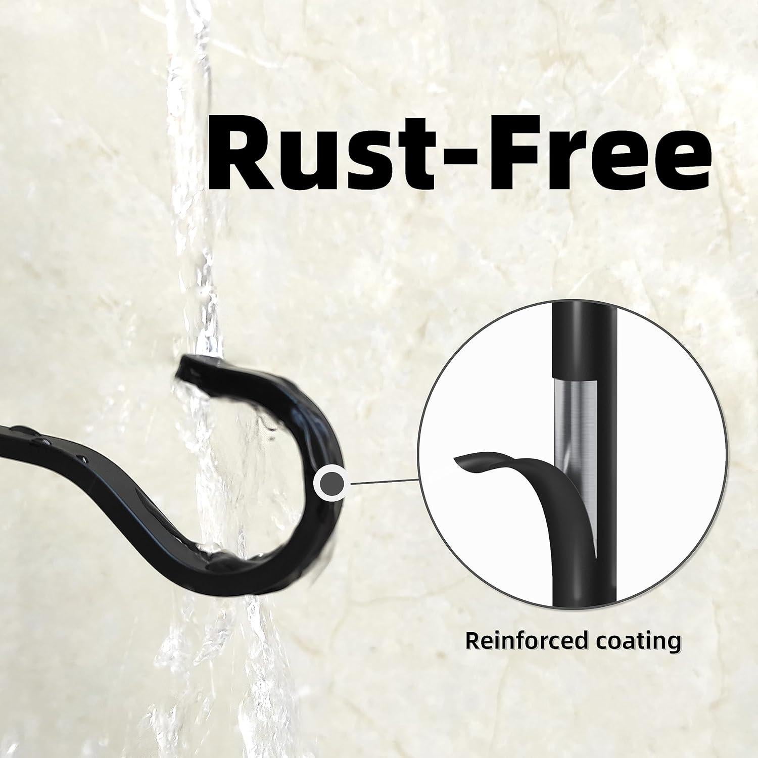 Soportes de Plantas Colgantes Saffruff 15.2 cm Hierro Negro 20 kg