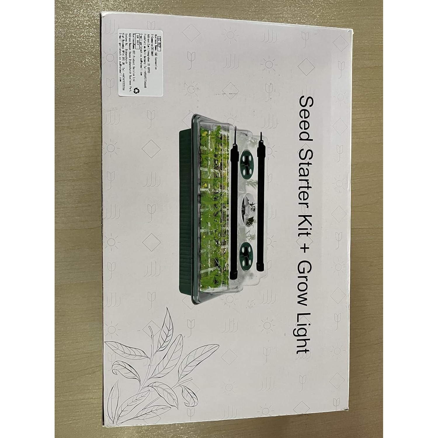 Bandeja de Inicio de Semillas BlumWay con Luz de Crecimiento 80 Celdas