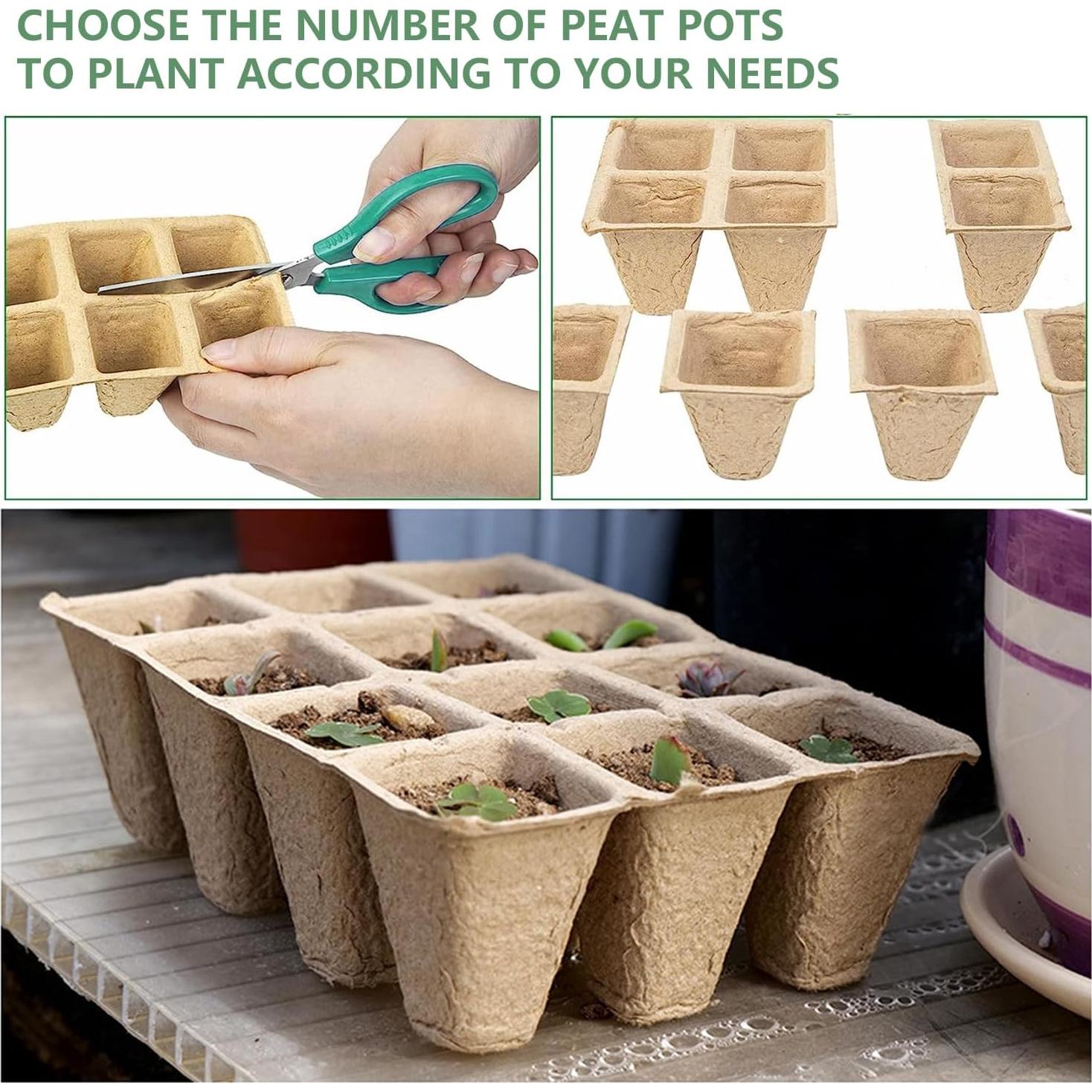 Bandeja de Inicio de Semillas Doubleggs 120 Celdas Biodegradables