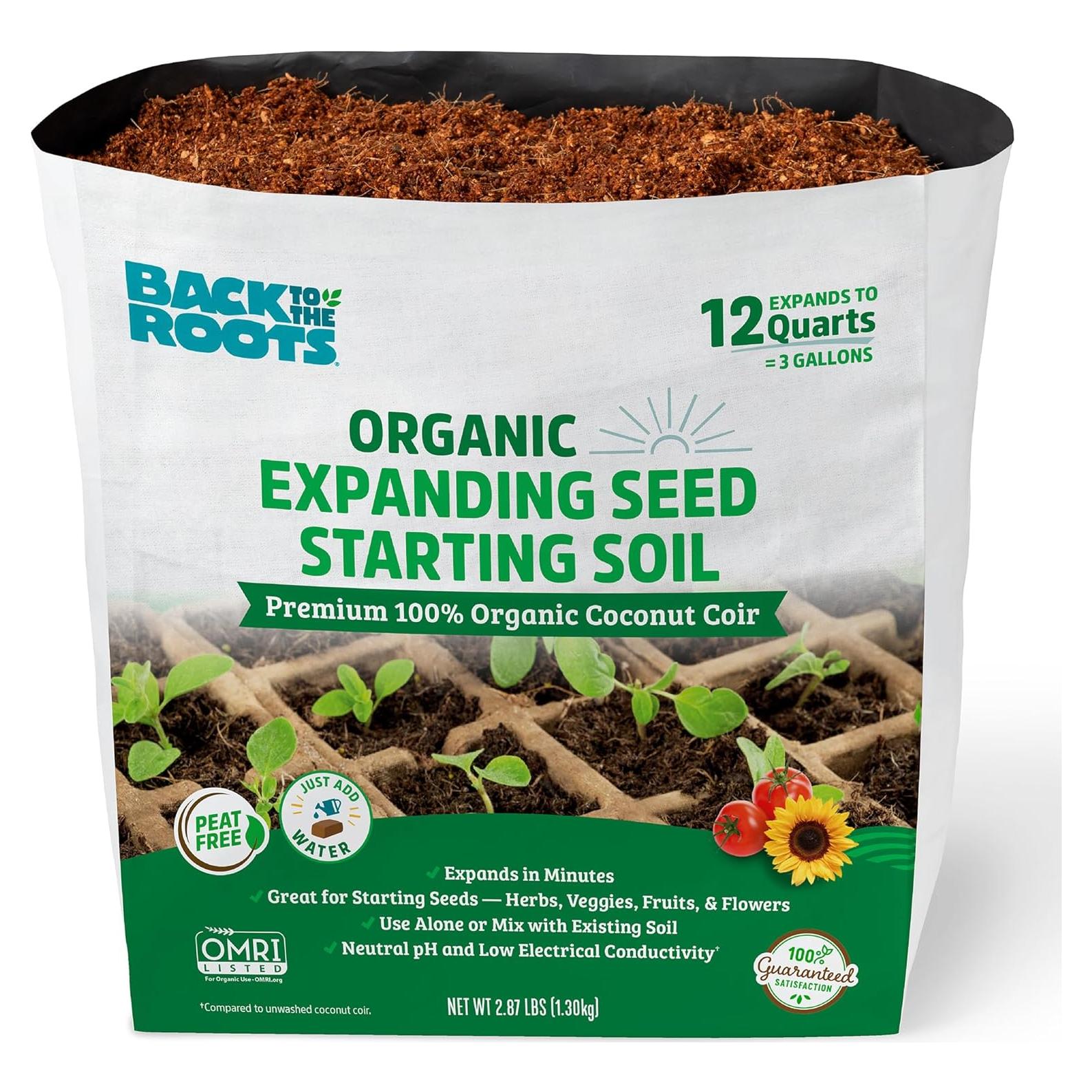 Bloque Comprimido de Coco Orgánico Back to the Roots 12L