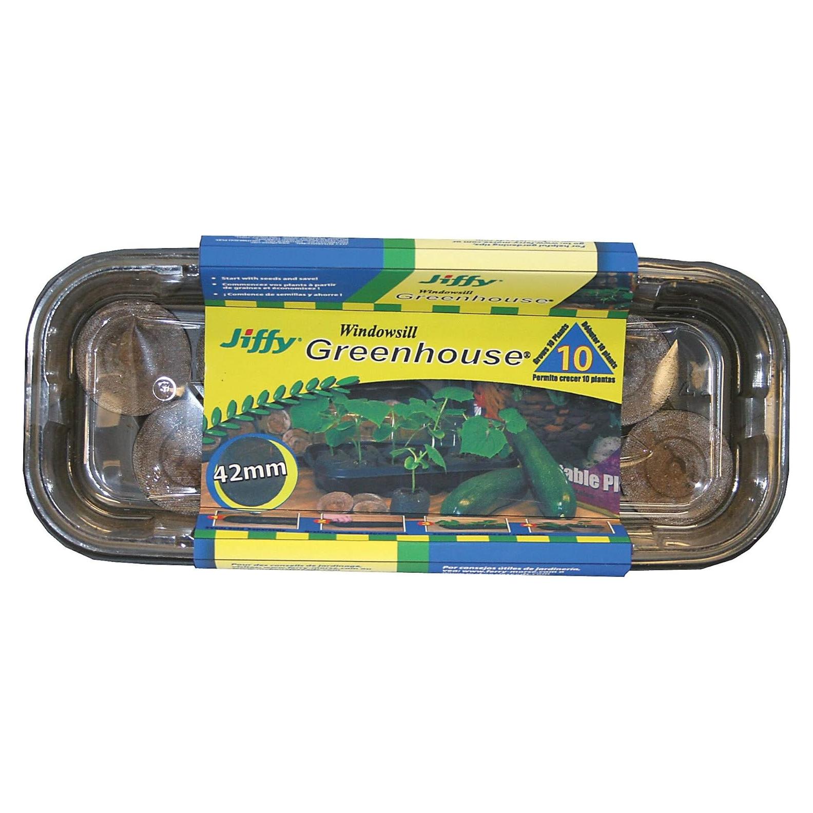 Kit de Inicio de Semillas Jiffy J410 - Invernadero 10 Celdas