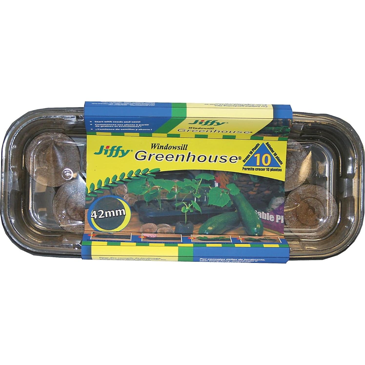 Kit de Inicio de Semillas Jiffy J410 - Invernadero 10 Celdas