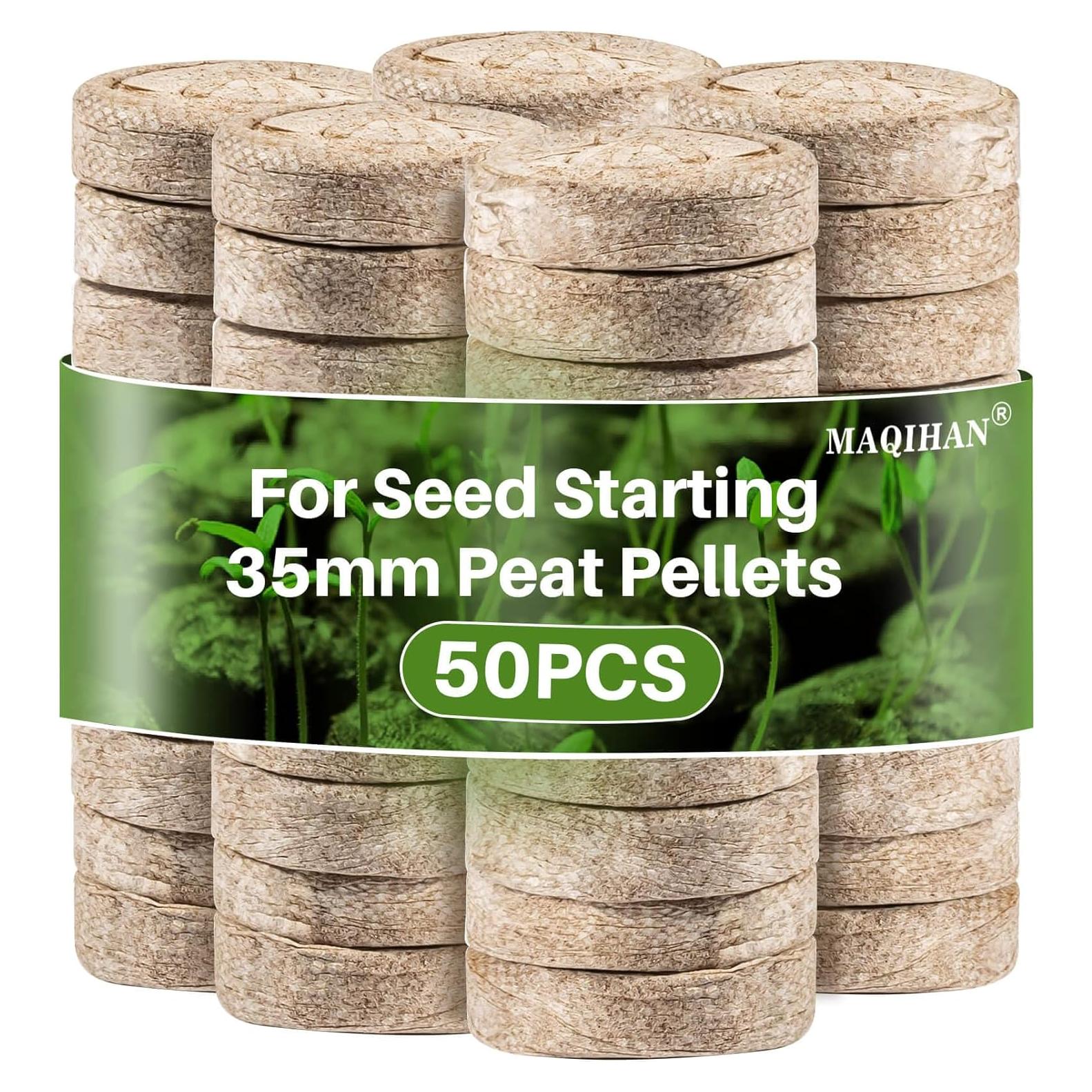 50 Pellets de Turba para Plántulas YS - 35mm para Germinación