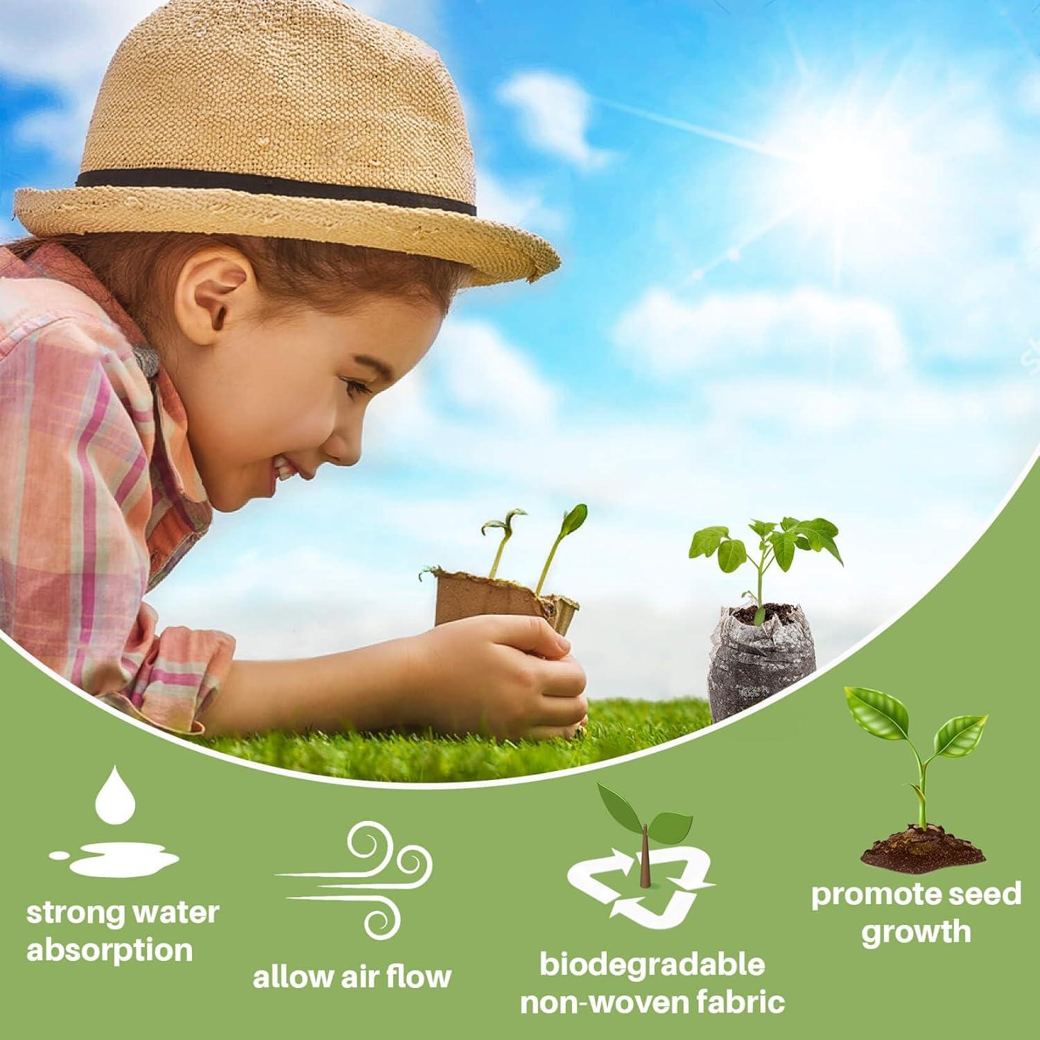 50 Pellets de Turba para Plántulas YS - 35mm para Germinación