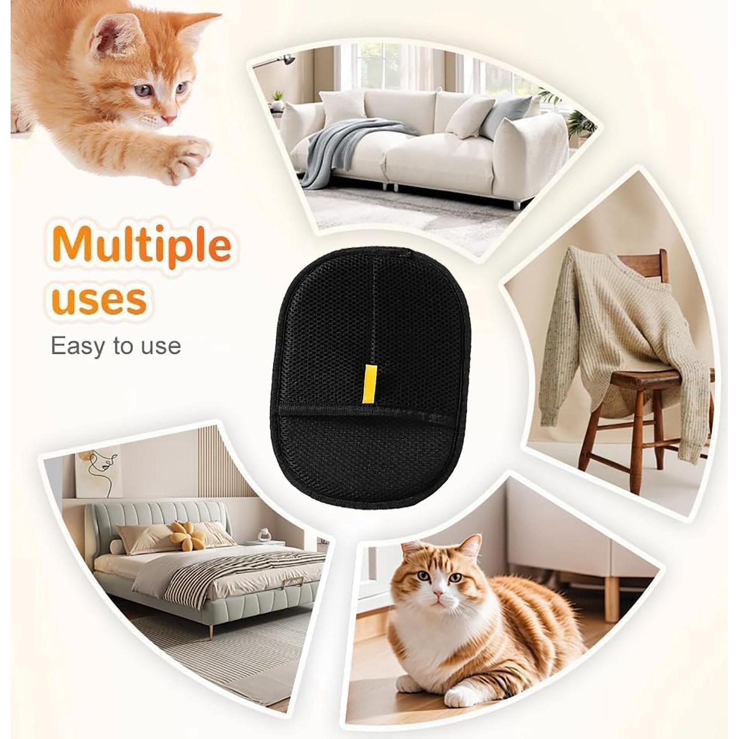 Guantes de Aseo para Mascotas 2PCS - Eliminación de Pelo Eficiente