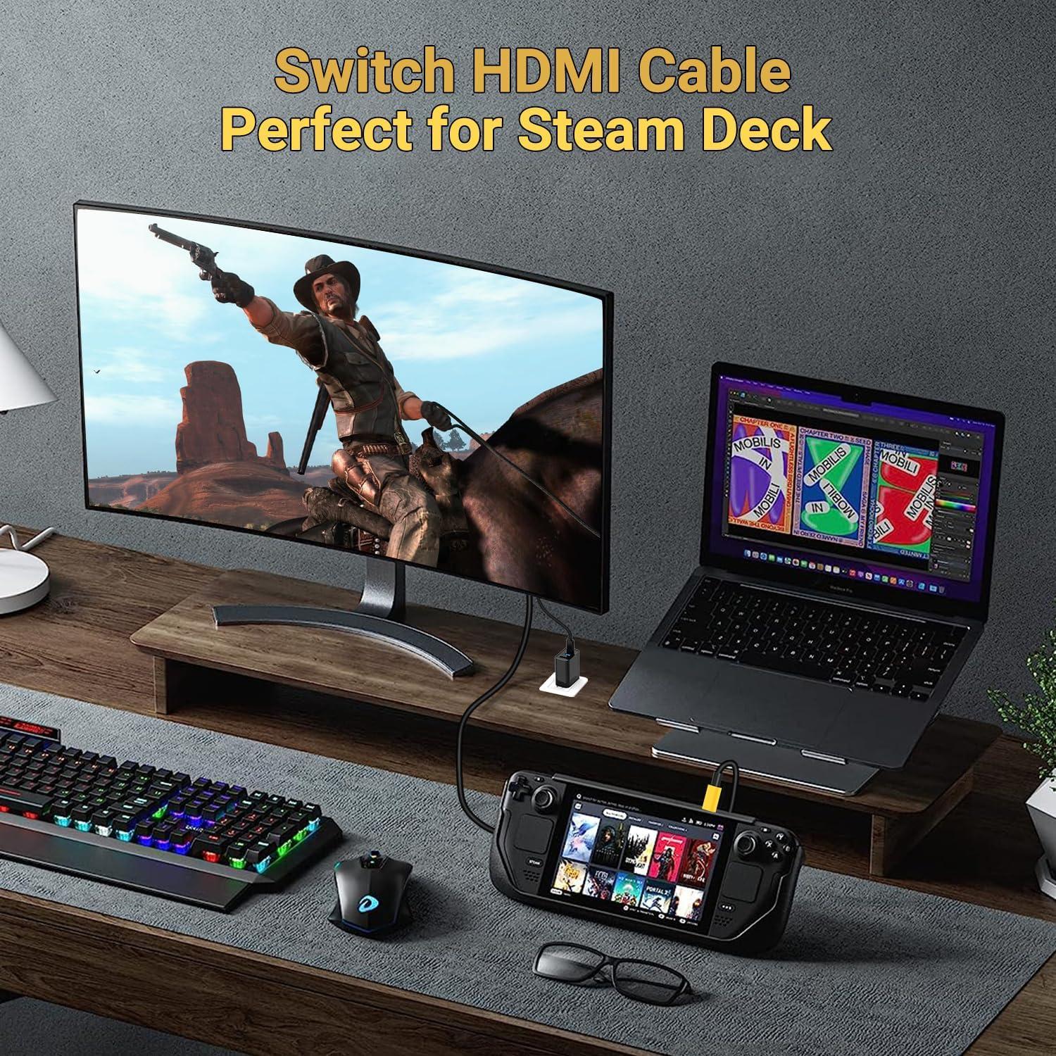 Cable HDMI Boreguse 1.8M USB C a HDMI 4K para Switch