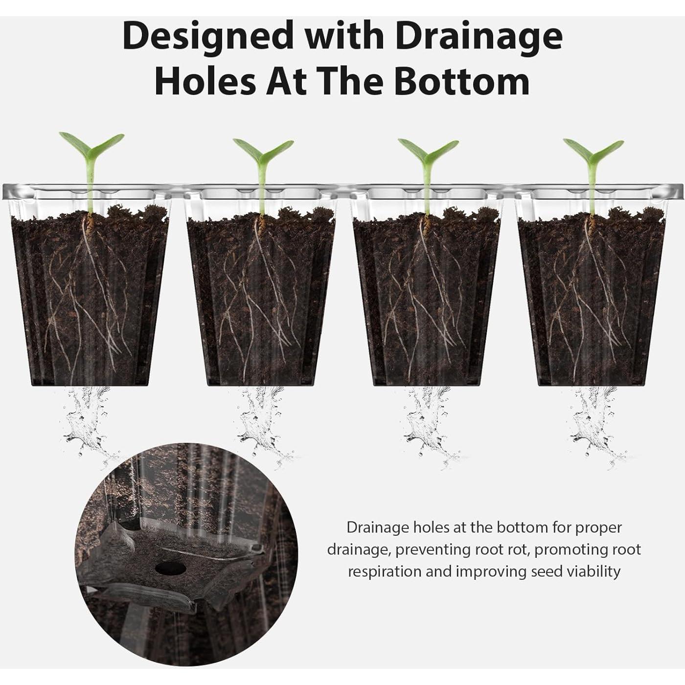 Bandeja para Iniciar Semillas POROLIR 10PCS Verde 12 Celdas