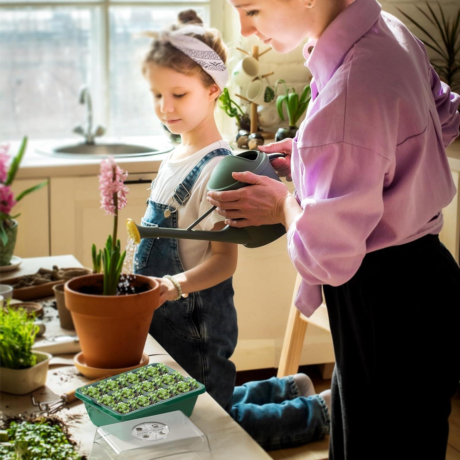 Bandeja para Iniciar Semillas POROLIR 10PCS Verde 12 Celdas