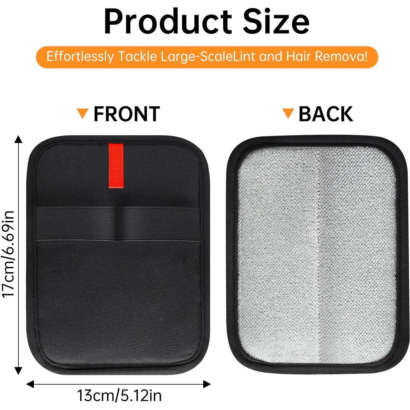 Guantes Removedores de Pelo de Mascota INABULETWO 1 Pcs Negro