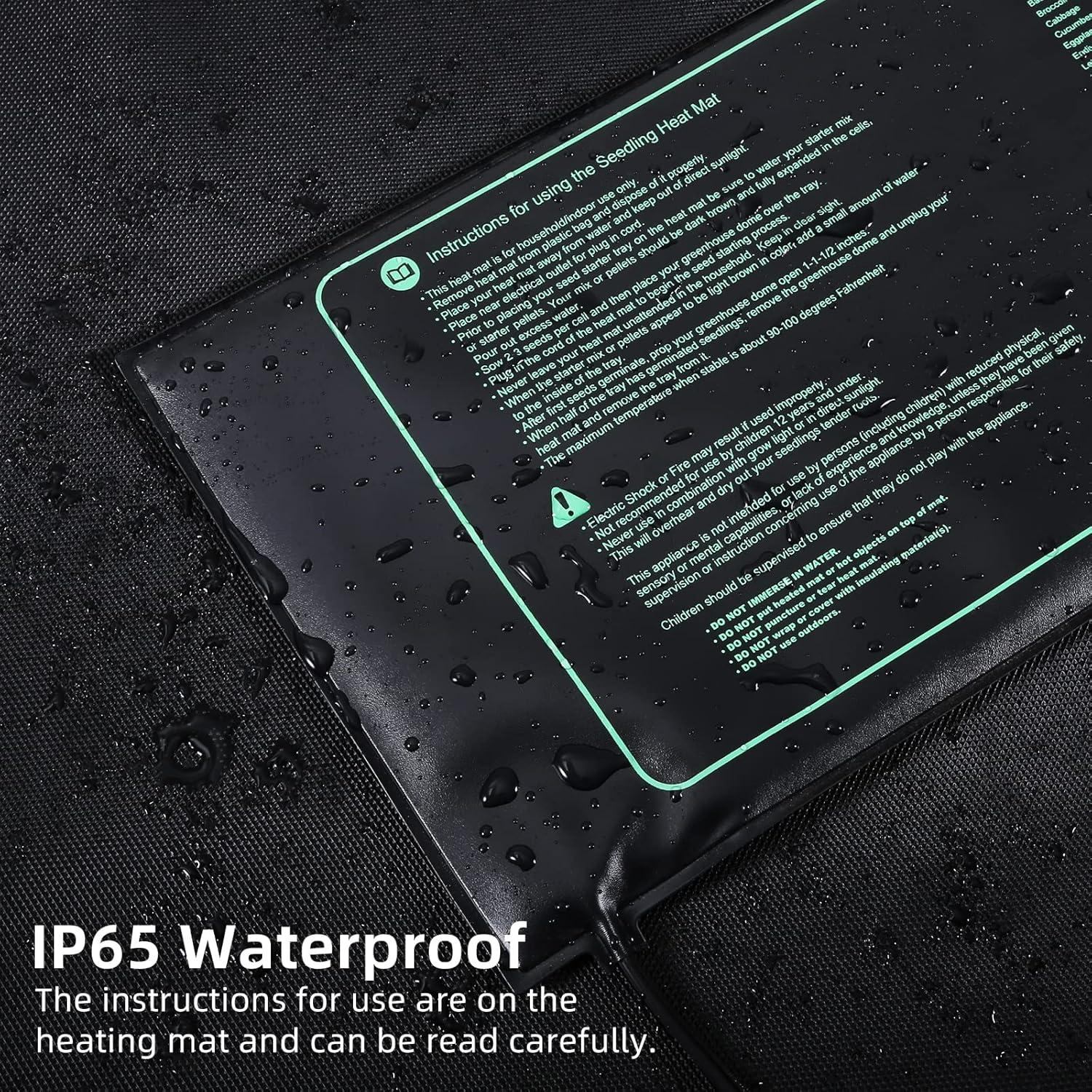 Kit de Inicio de Semillas Adawook 72 Celdas con Luz y Calor