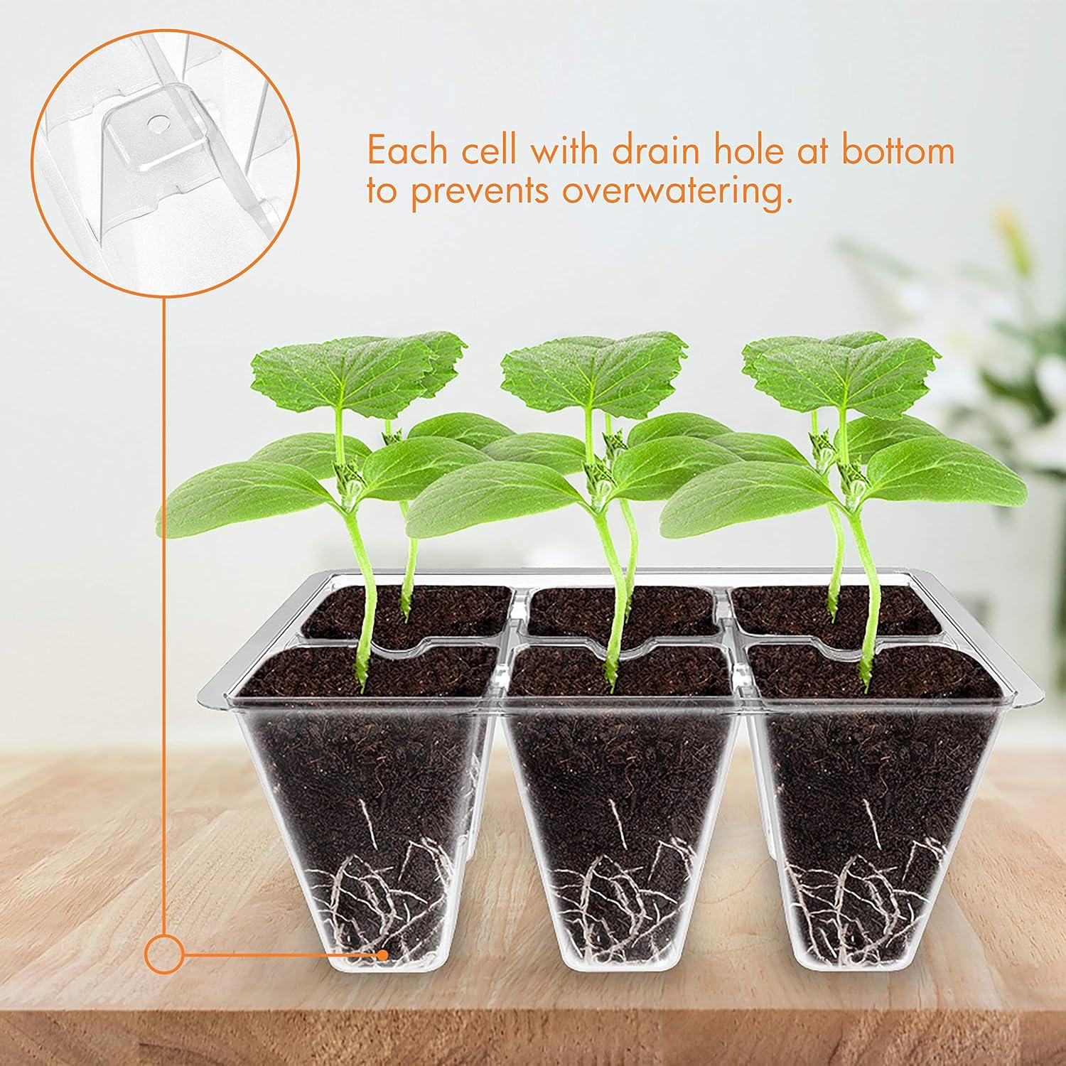 Kit de Inicio de Semillas Gardzen 3-Pack con Tapa Ajustable